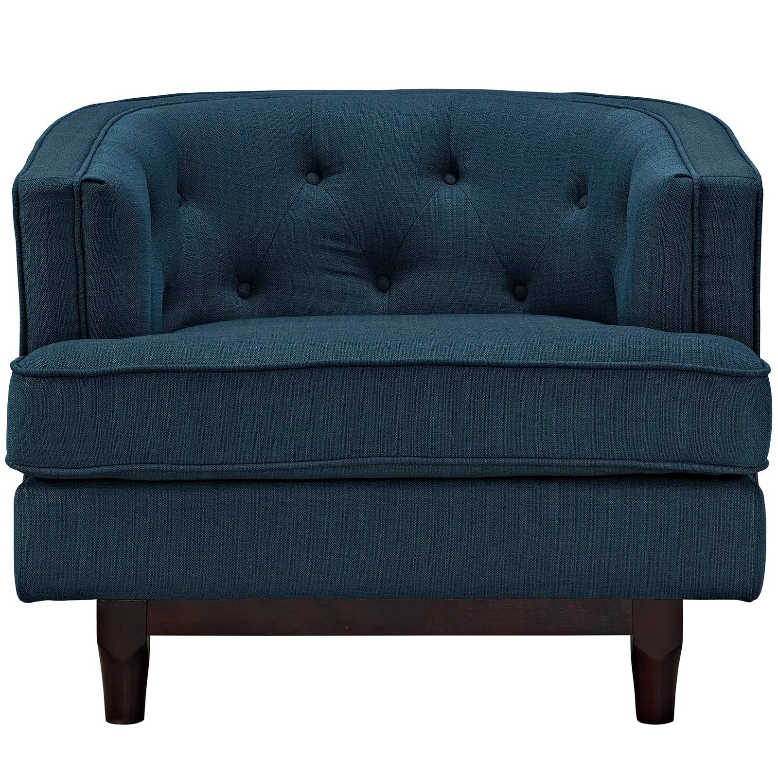 Modway Accent Chairs - Coast Upholstered Fabric Armchair Azure
