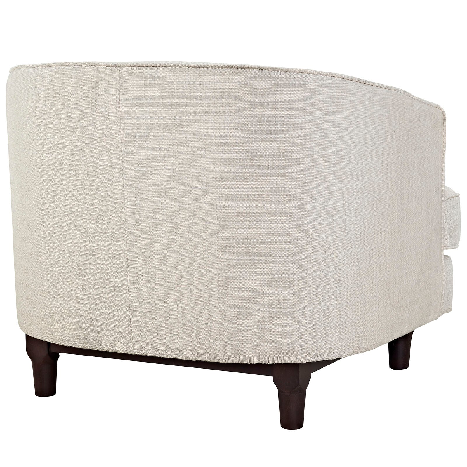 Modway Accent Chairs - Coast Upholstered Fabric Armchair Beige