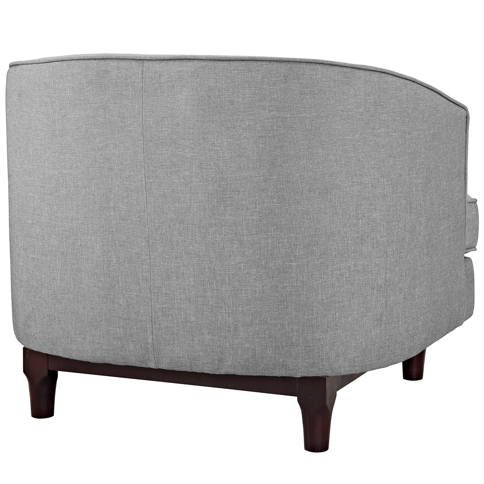 Modway Chairs - Coast Upholstered Fabric Armchair Light Gray