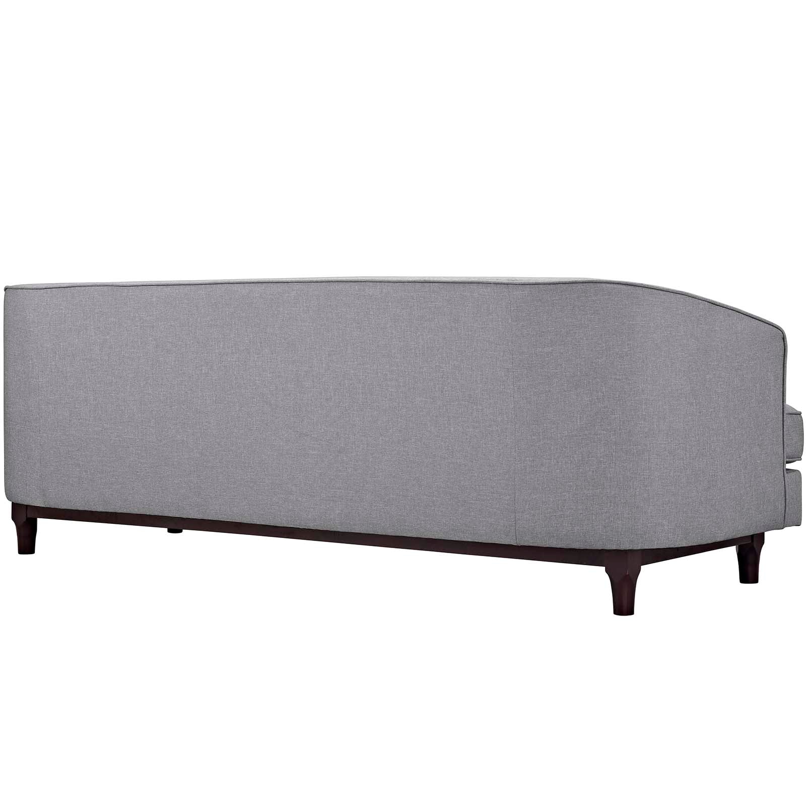 Modway Sofas & Couches - Coast Upholstered Fabric Sofa Light Gray