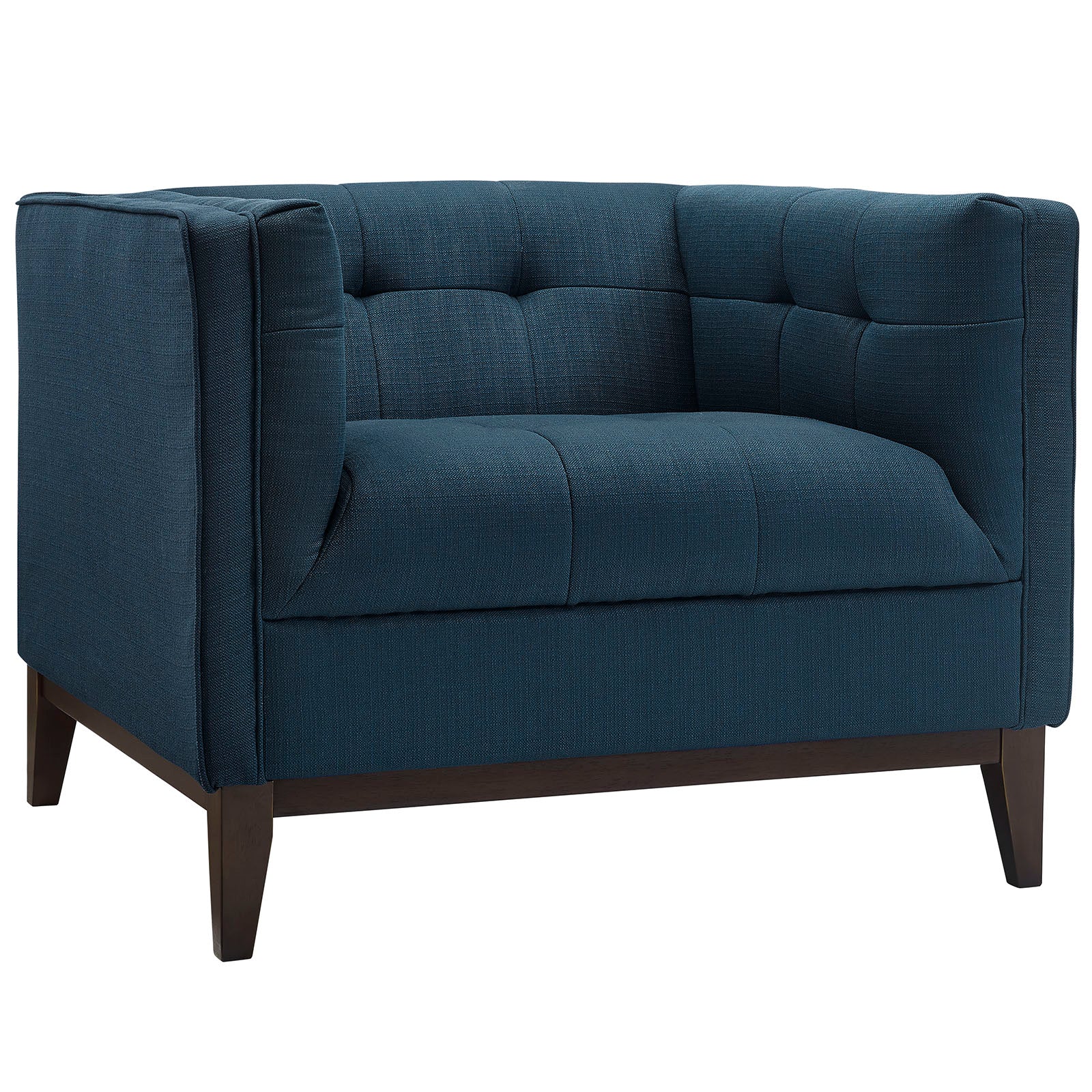 Modway Accent Chairs - Serve Upholstered Fabric Armchair Azure
