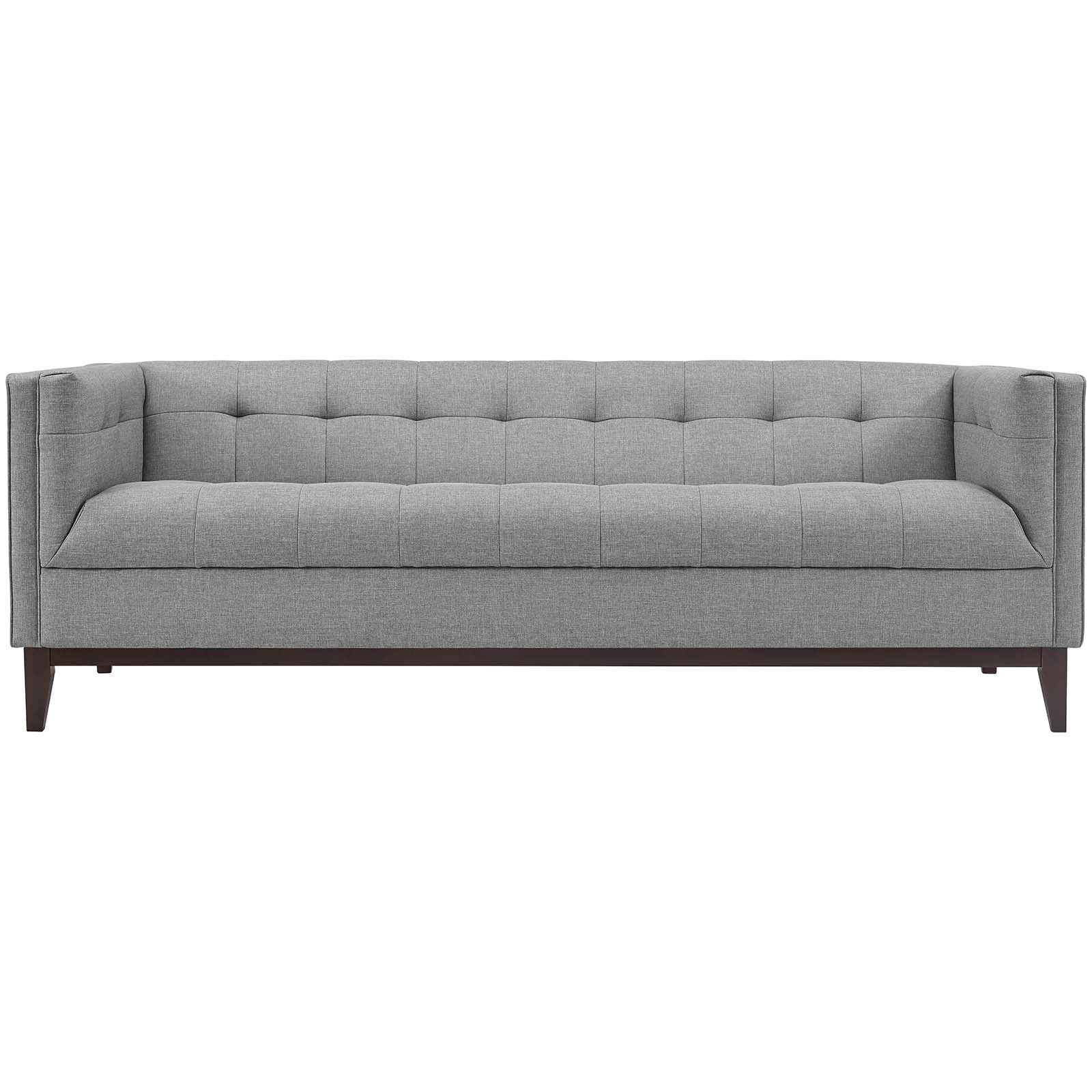 Modway Sofas & Couches - Serve Upholstered Fabric Sofa Light Gray