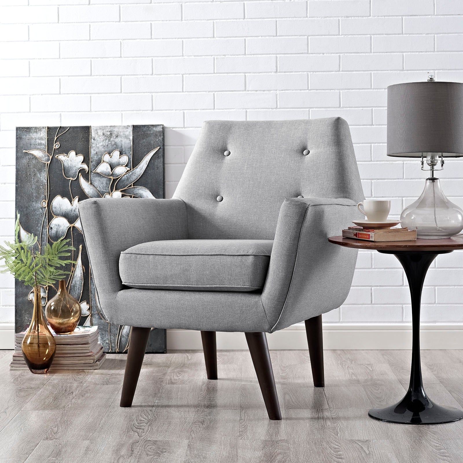 Modway Accent Chairs - Posit Armchair Light Gray