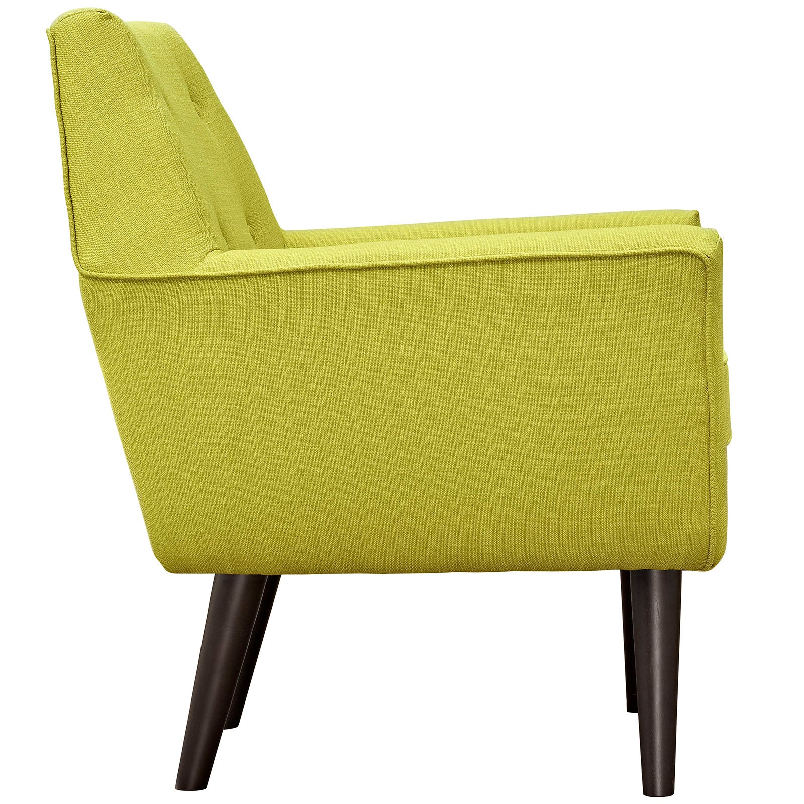Modway Accent Chairs - Posit Upholstered Fabric Armchair Wheatgrass