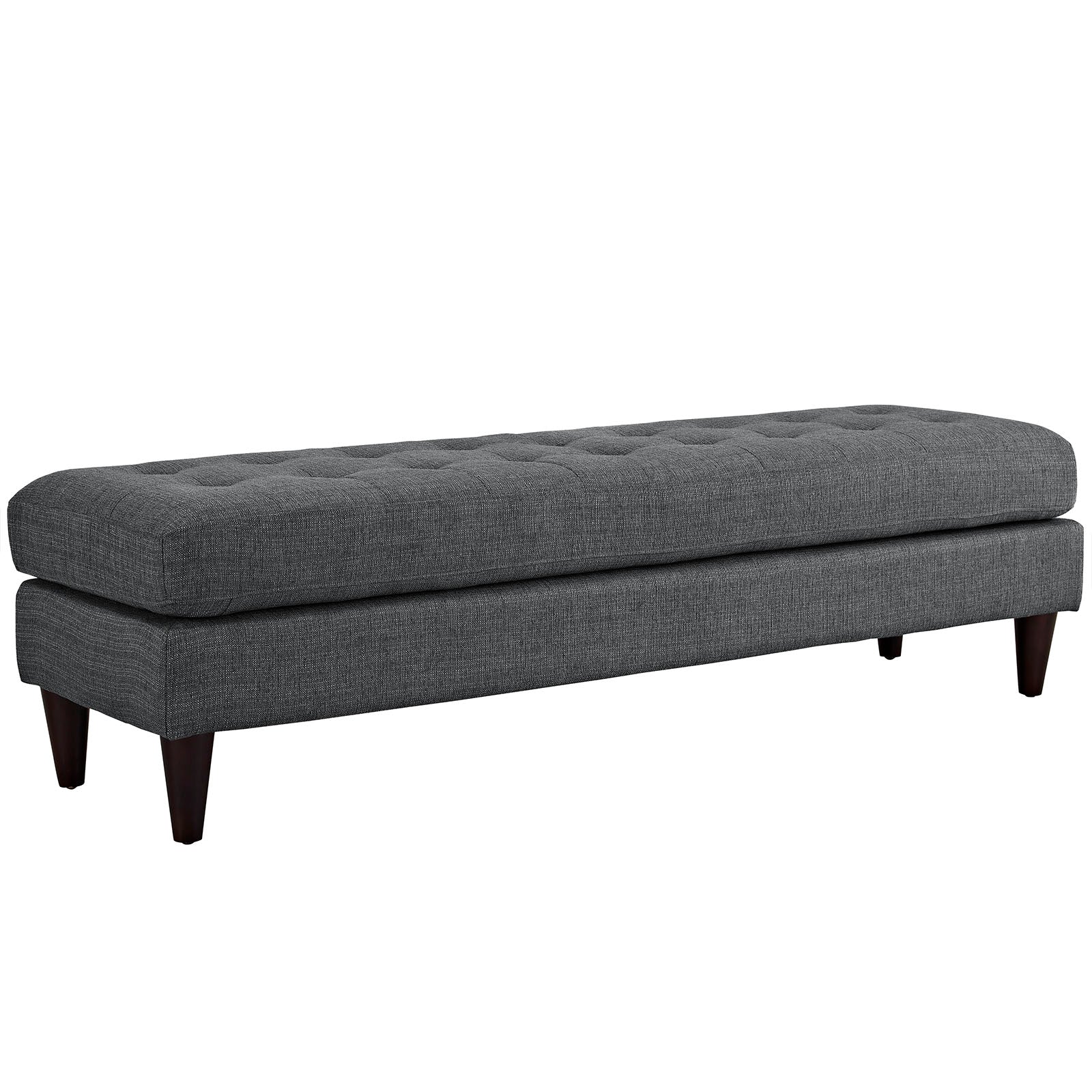 Modway Benches - Empress Large Bench Gray