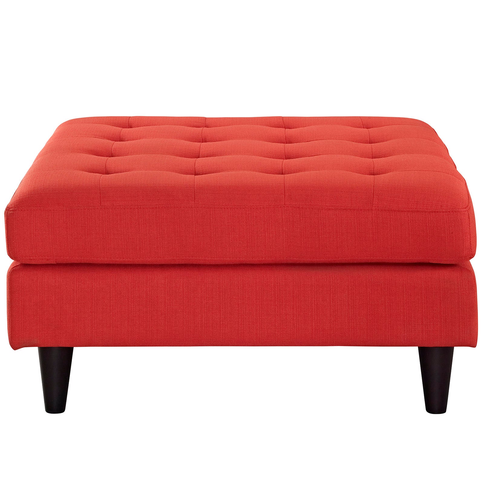Modway Ottomans & Stools - Empress Upholstered Fabric Large Ottoman Atomic Red