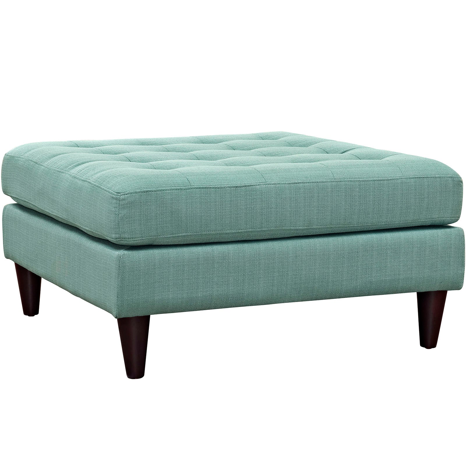 Modway Ottomans & Stools - Empress Upholstered Fabric Large Ottoman Laguna