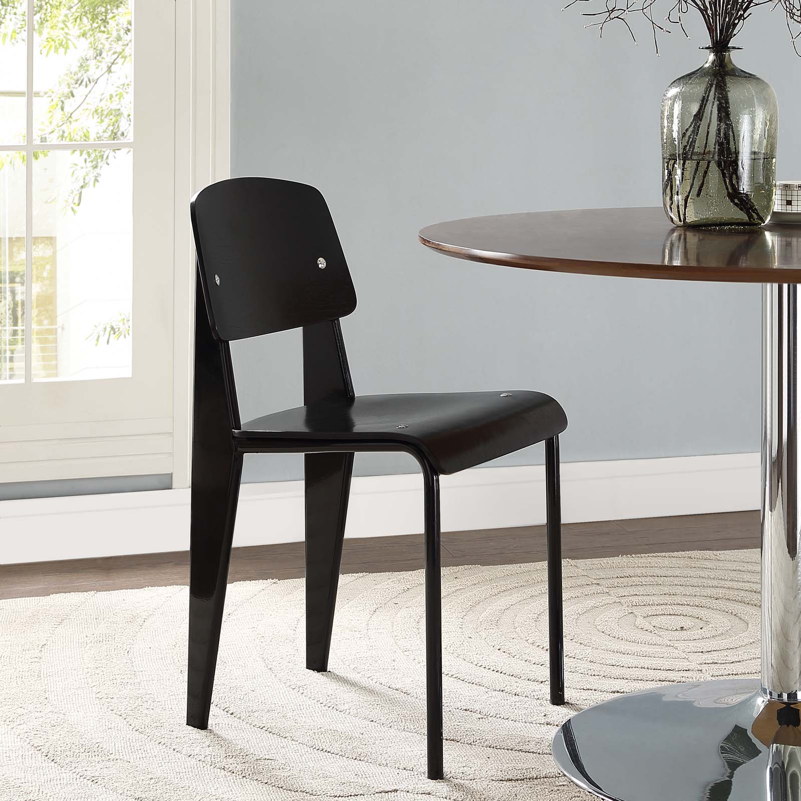 Modway Dining Chairs - Cabin Dining Side Chair Black Black