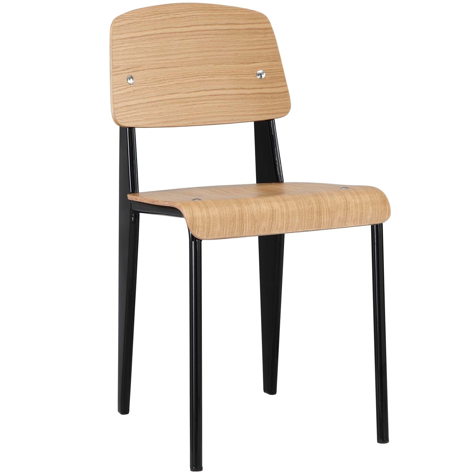 Modway Dining Chairs - Cabin Dining Chair Natural Black