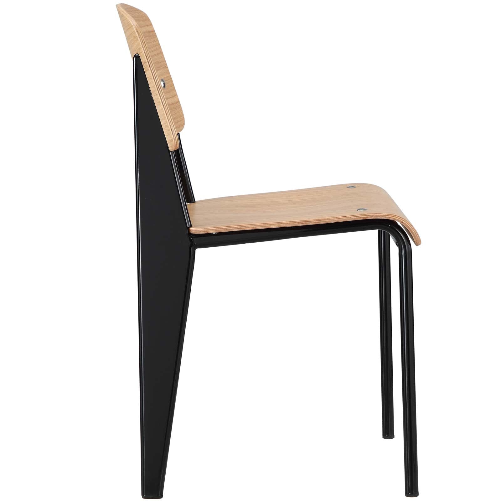 Modway Dining Chairs - Cabin Dining Chair Natural Black