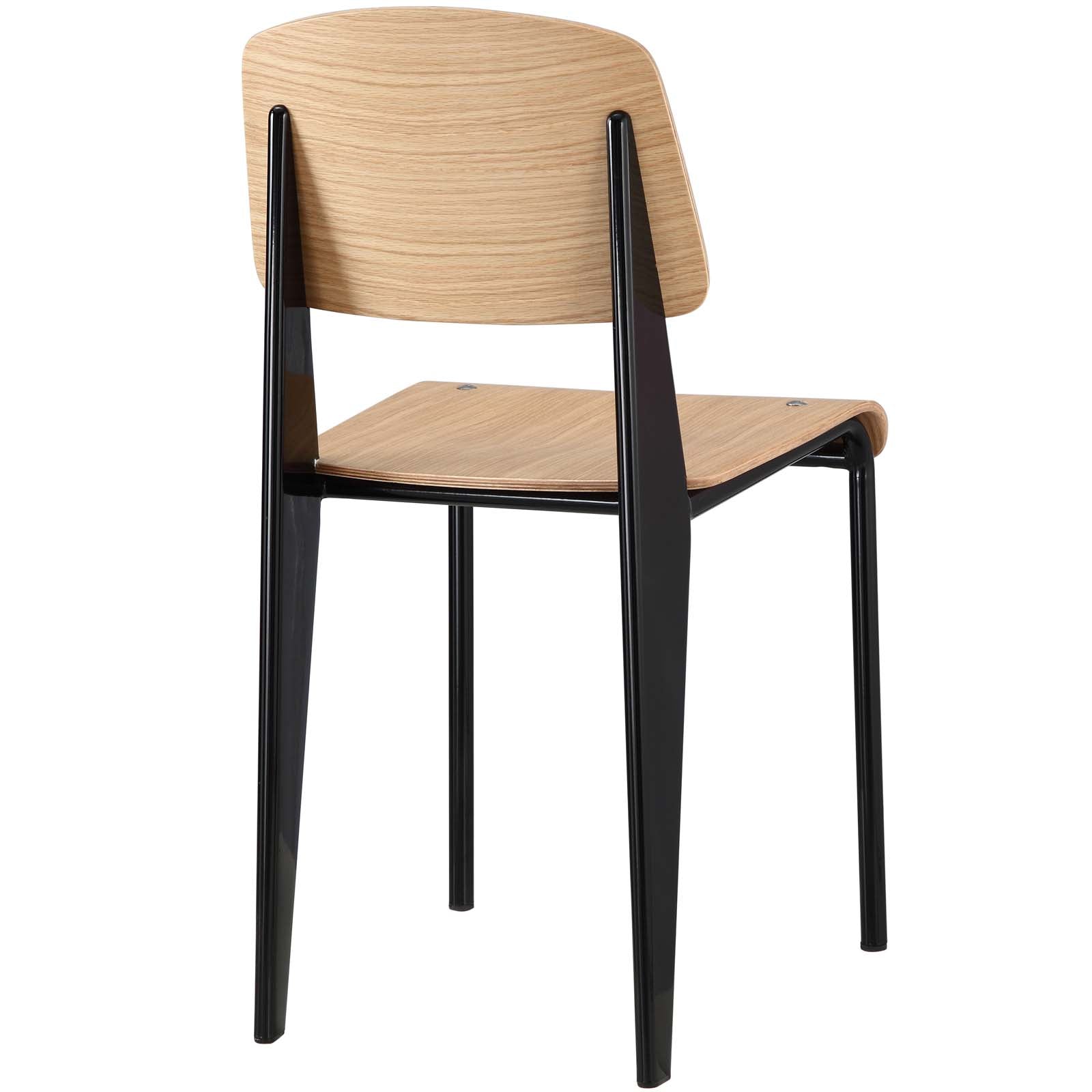 Modway Dining Chairs - Cabin Dining Chair Natural Black