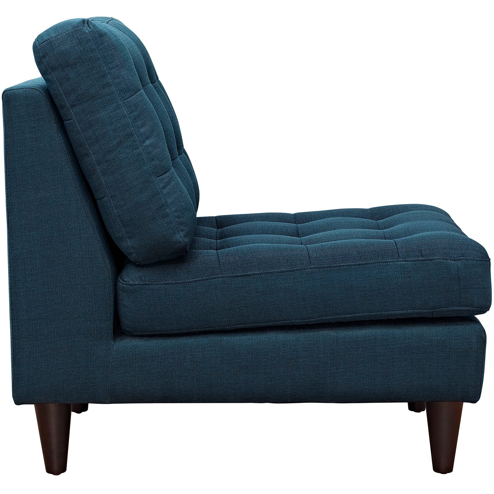 Modway Accent Chairs - Empress Upholstered Fabric Lounge Chair Azure