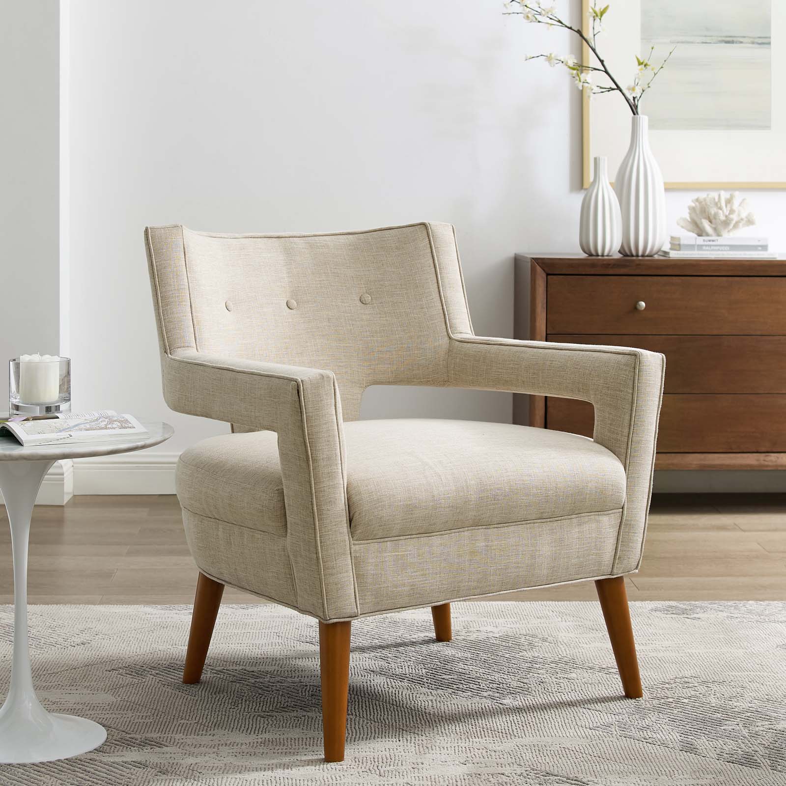 Modway Accent Chairs - Sheer Armchair Sand