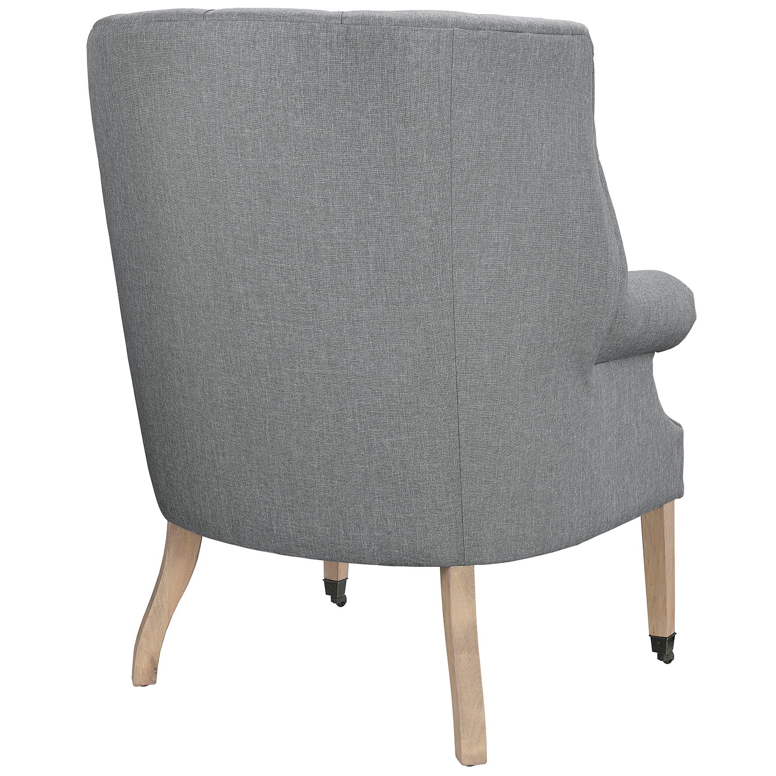 Modway Accent Chairs - Chart Upholstered Fabric Lounge Chair Light Gray