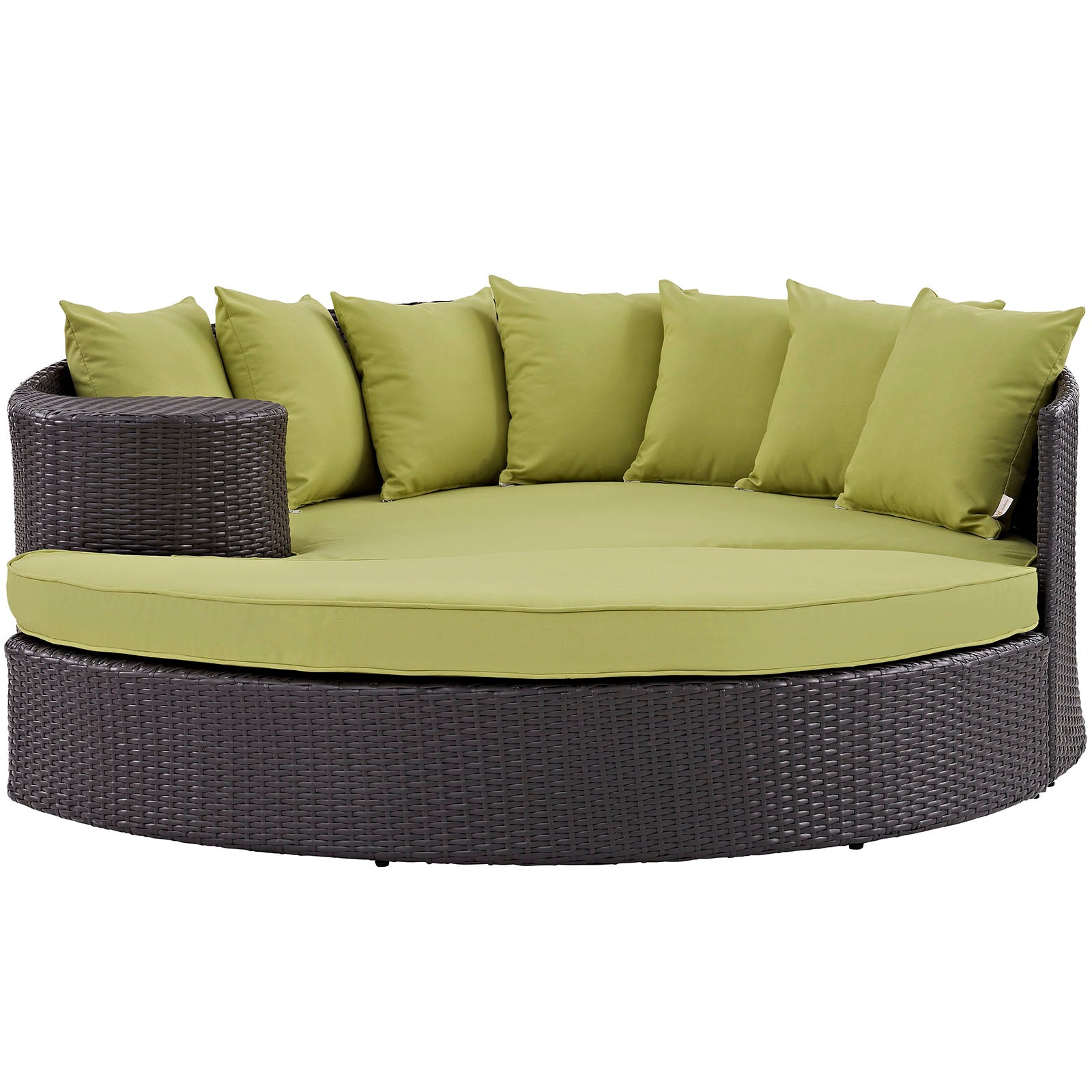 Modway Patio Daybeds - Convene Outdoor Patio Daybed Espresso Peridot