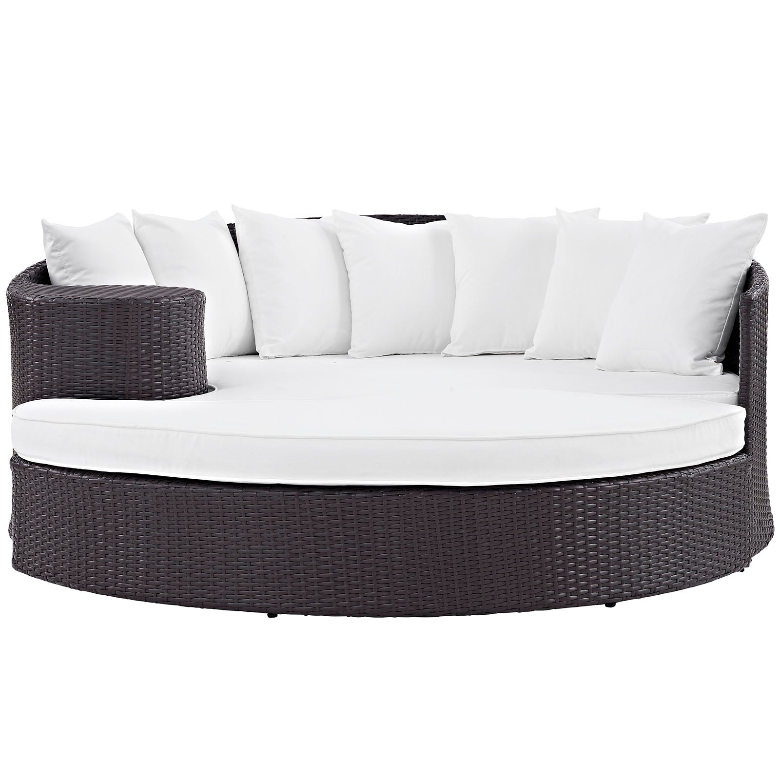 Modway Patio Daybeds - Convene Outdoor Patio Daybed Espresso White