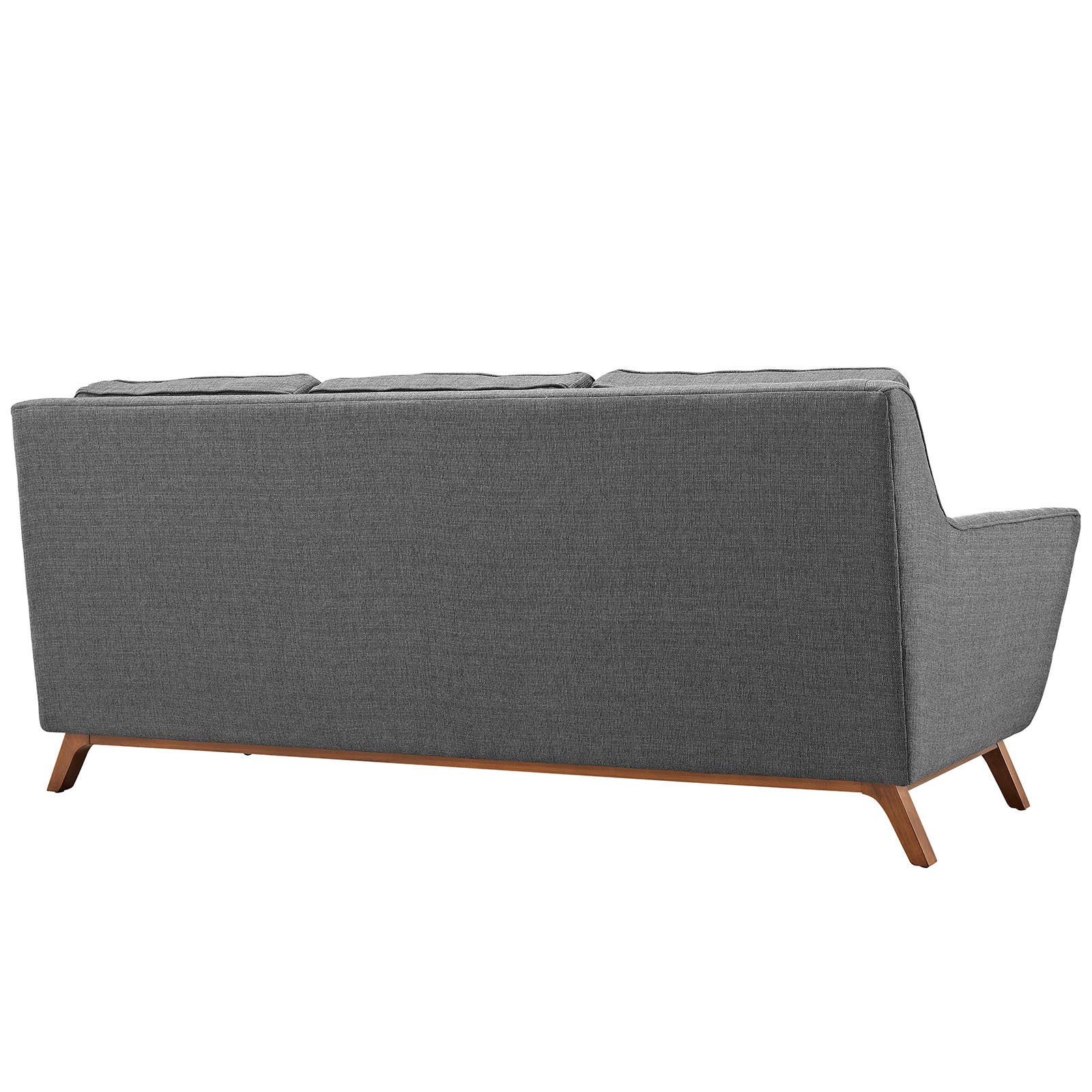 Modway Living Room Sets - Beguile 3 Piece Upholstered Fabric Living Room Set Gray