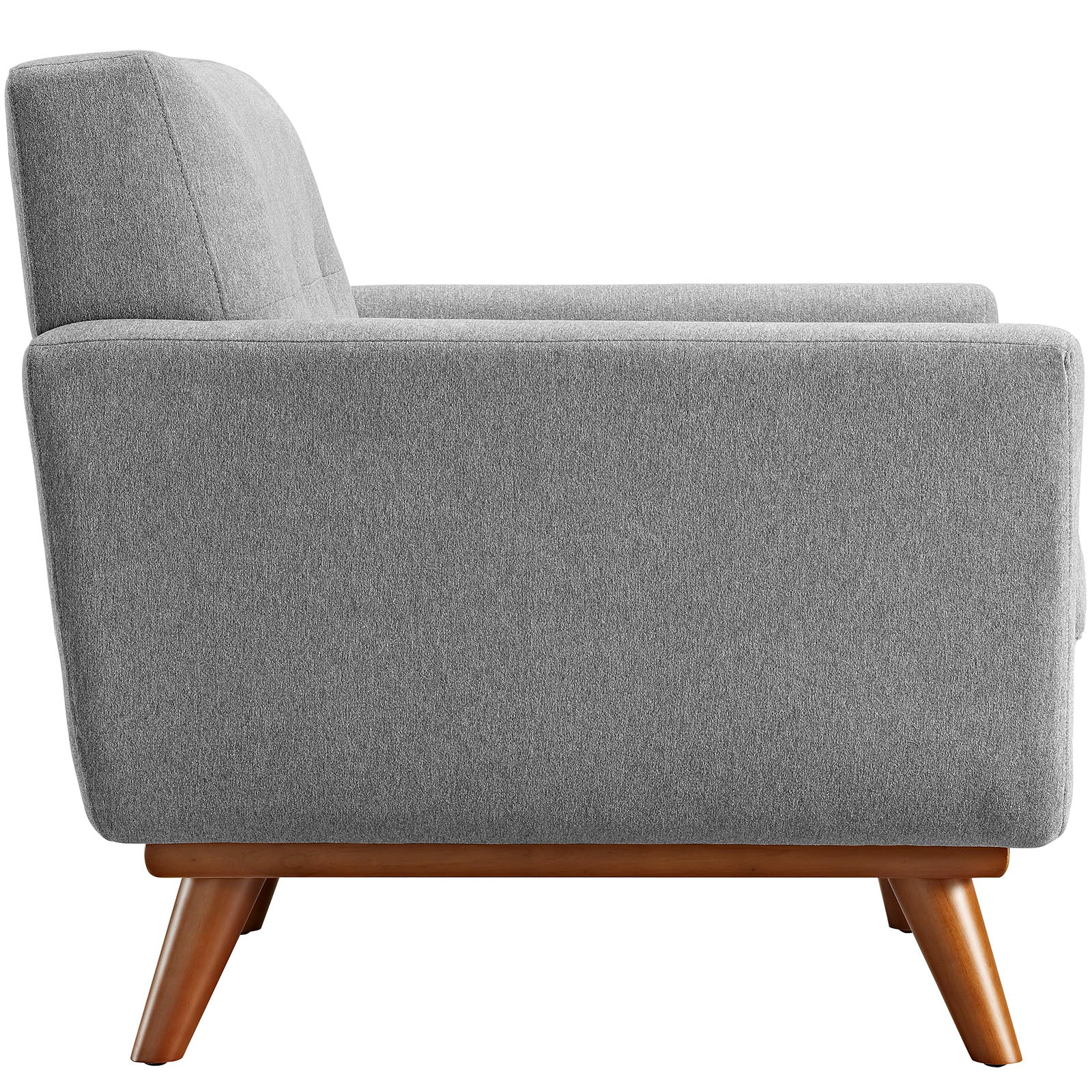 Modway Living Room Sets - Engage 2 Piece Armchair and Ottoman Expectation Gray