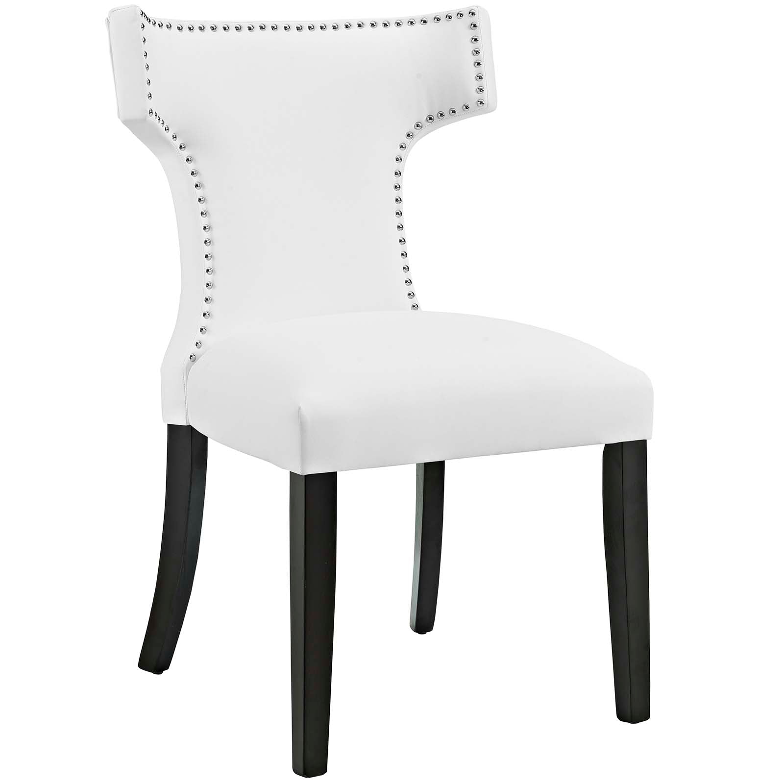 Modway Dining Chairs - Curve 36"H Vinyl Dining Chair White