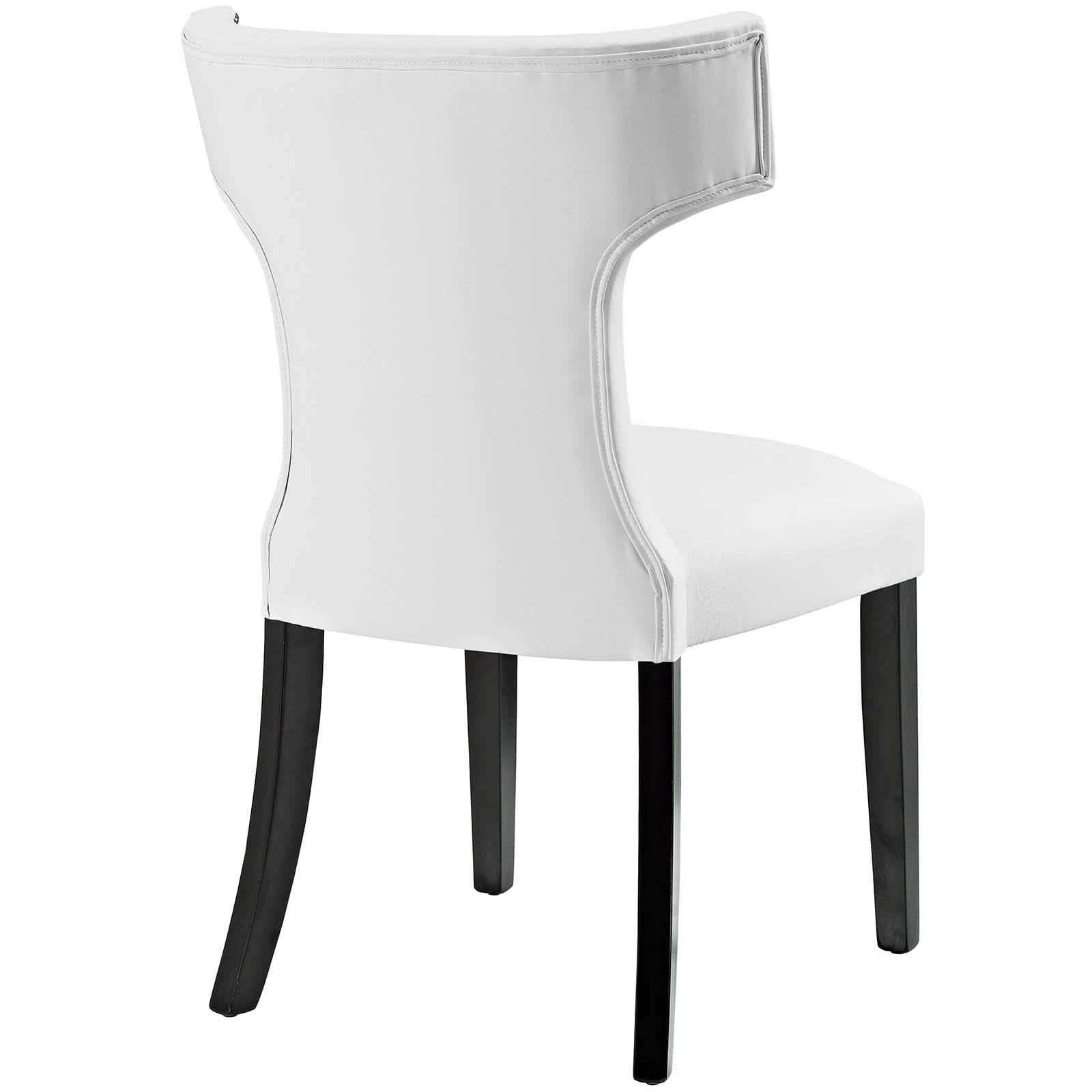 Modway Dining Chairs - Curve 36"H Vinyl Dining Chair White