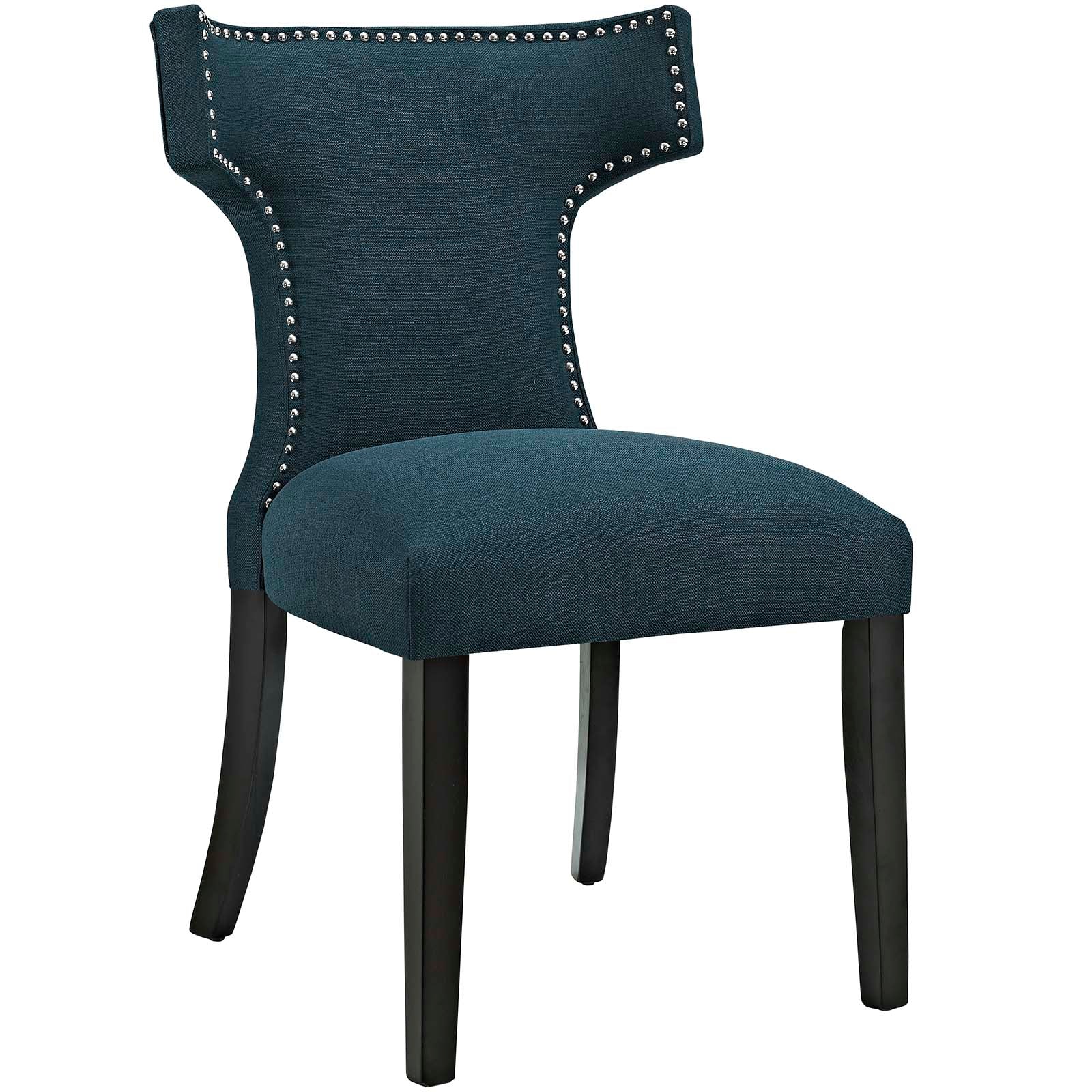 Modway Dining Chairs - Curve Fabric Dining Chair Azure