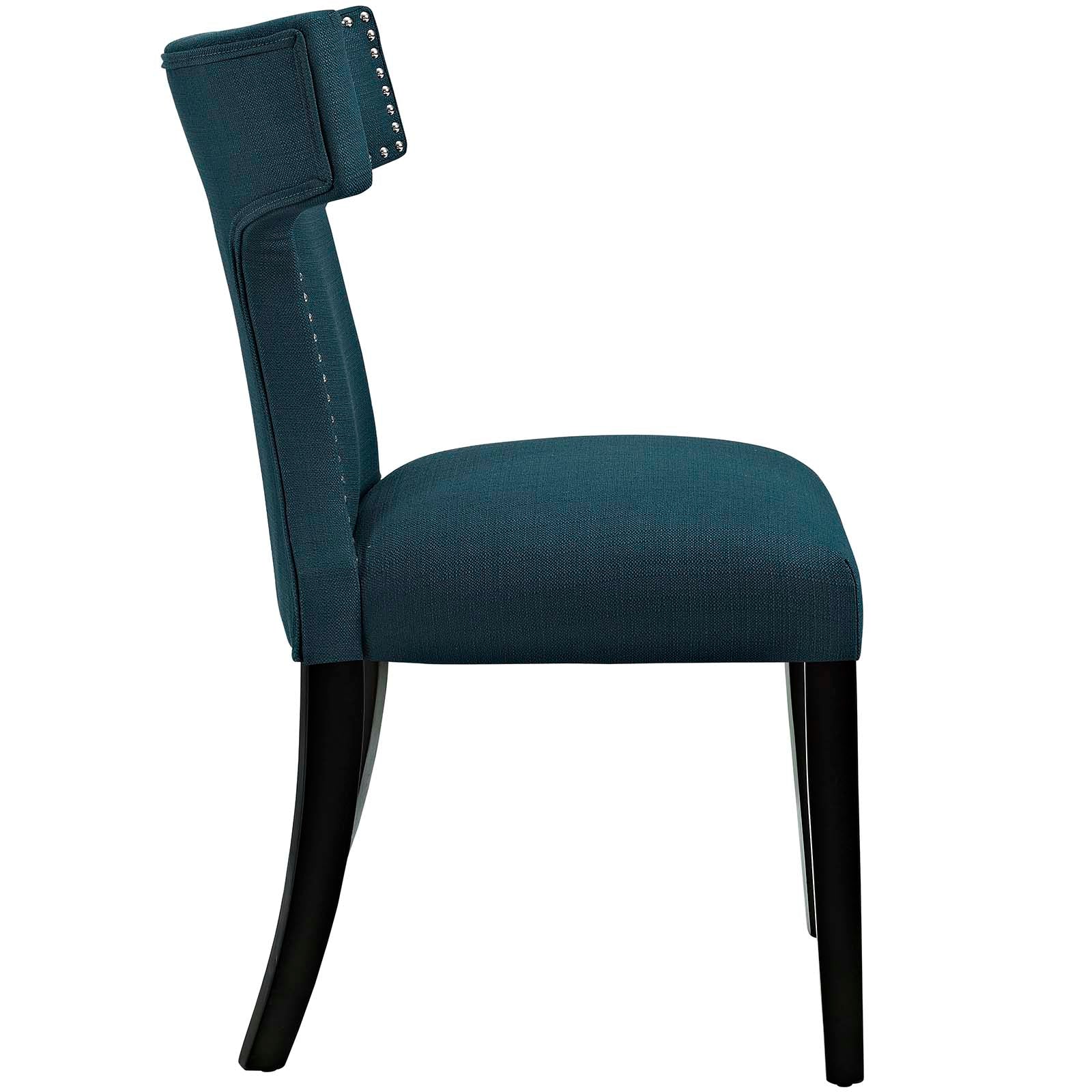 Modway Dining Chairs - Curve Fabric Dining Chair Azure