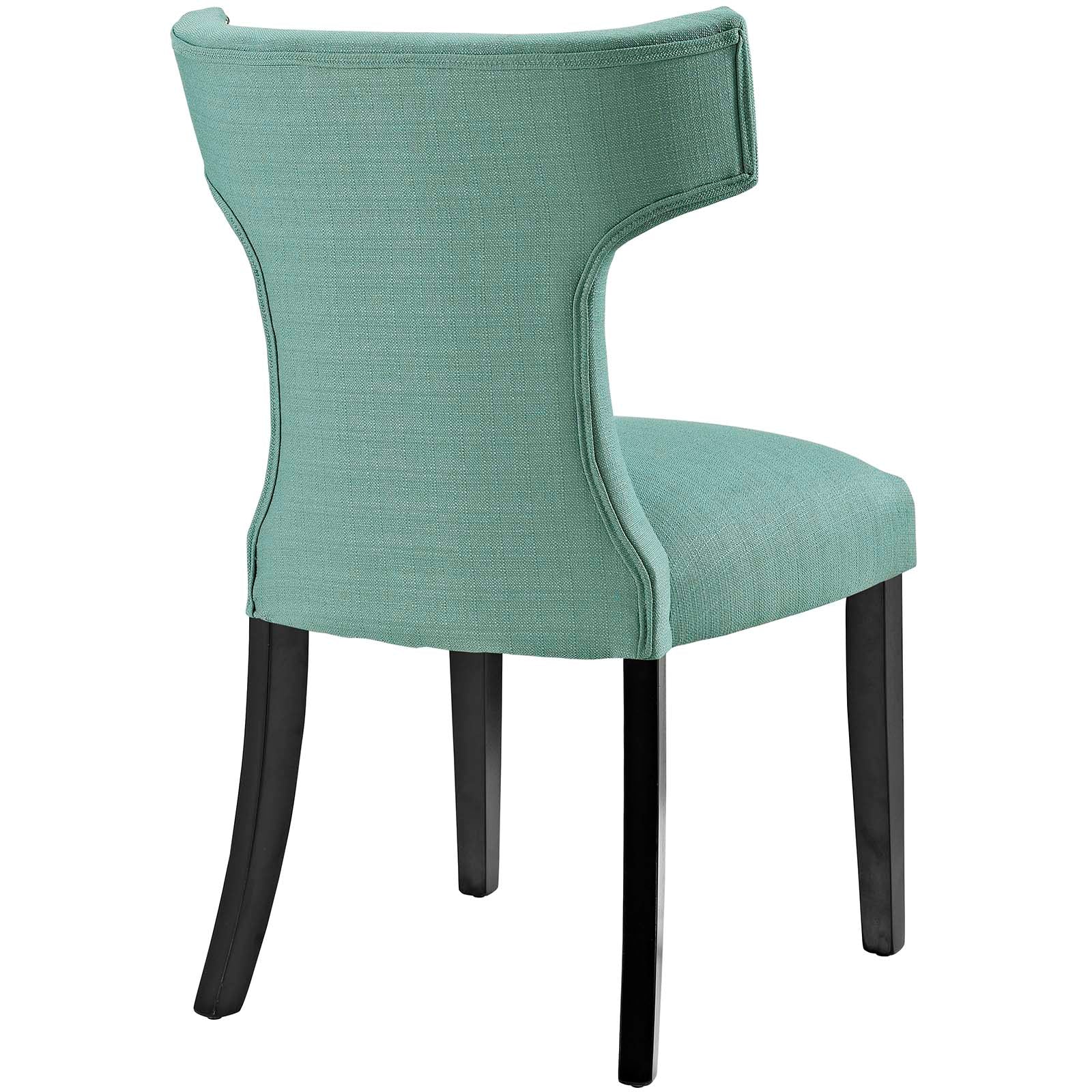 Modway Dining Chairs - Curve Fabric Dining Chair Laguna