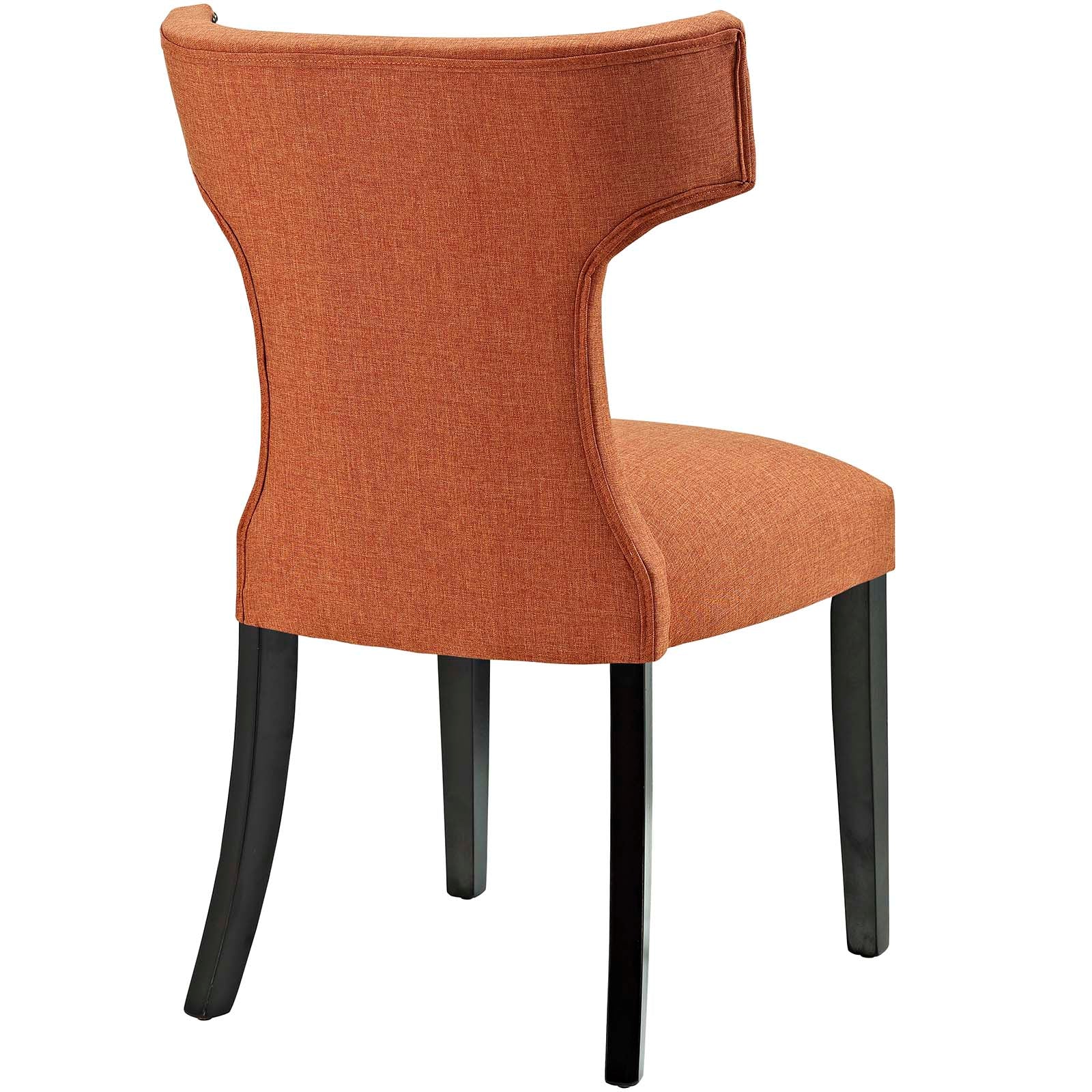 Modway Dining Chairs - Curve Fabric Dining Chair Orange