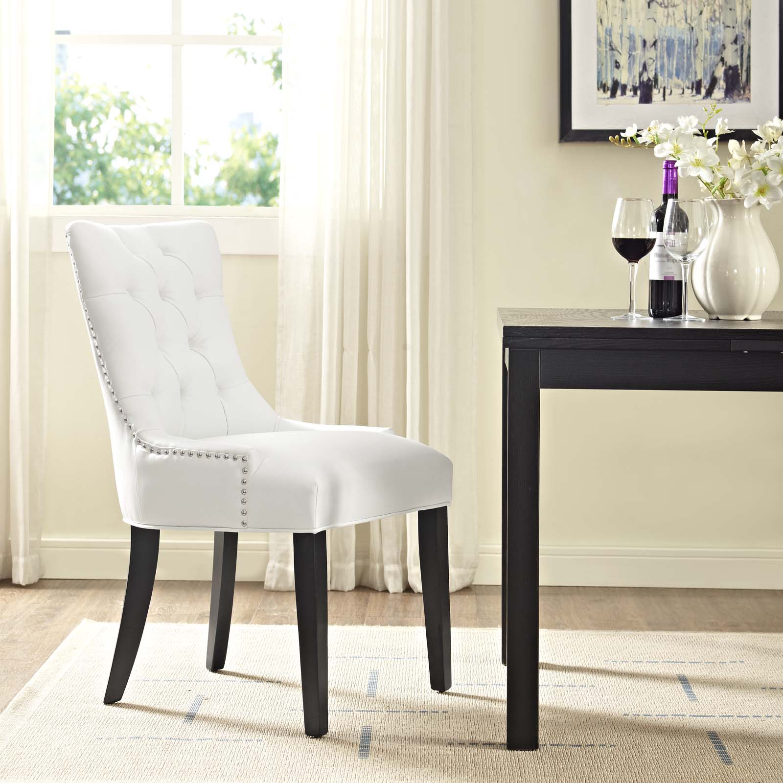 Modway Dining Chairs - Regent Tufted Dining Chair White
