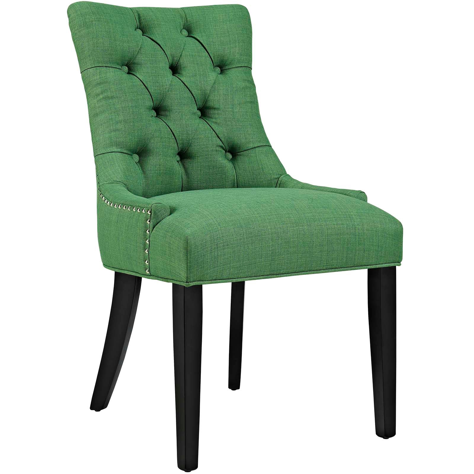 Modway Dining Chairs - Regent Tufted Fabric Dining Side Chair Kelly Green