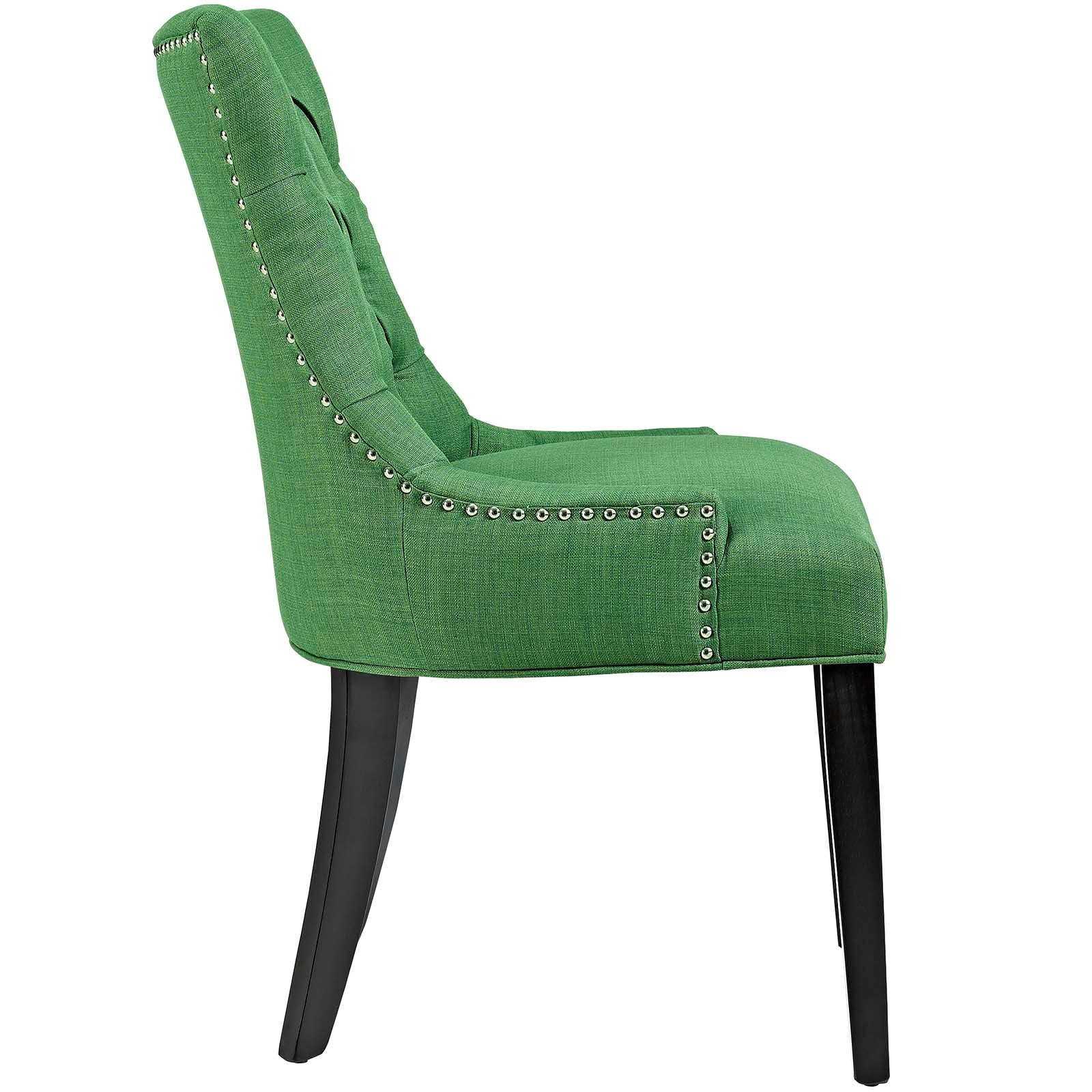 Modway Dining Chairs - Regent Tufted Fabric Dining Side Chair Kelly Green