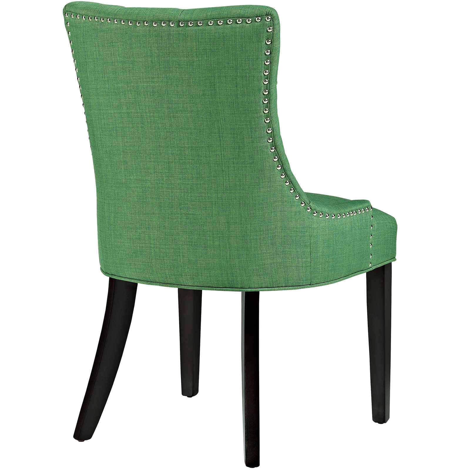 Modway Dining Chairs - Regent Tufted Fabric Dining Side Chair Kelly Green