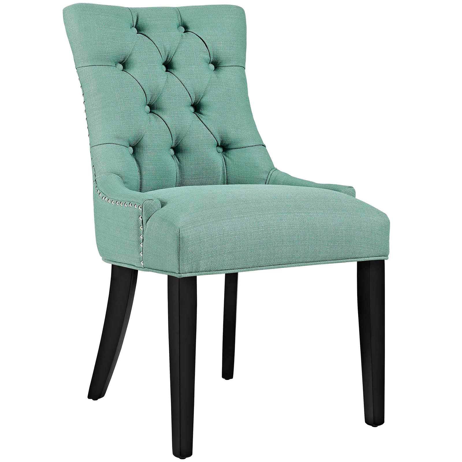 Modway Dining Chairs - Regent Tufted Fabric Dining Side Chair Laguna