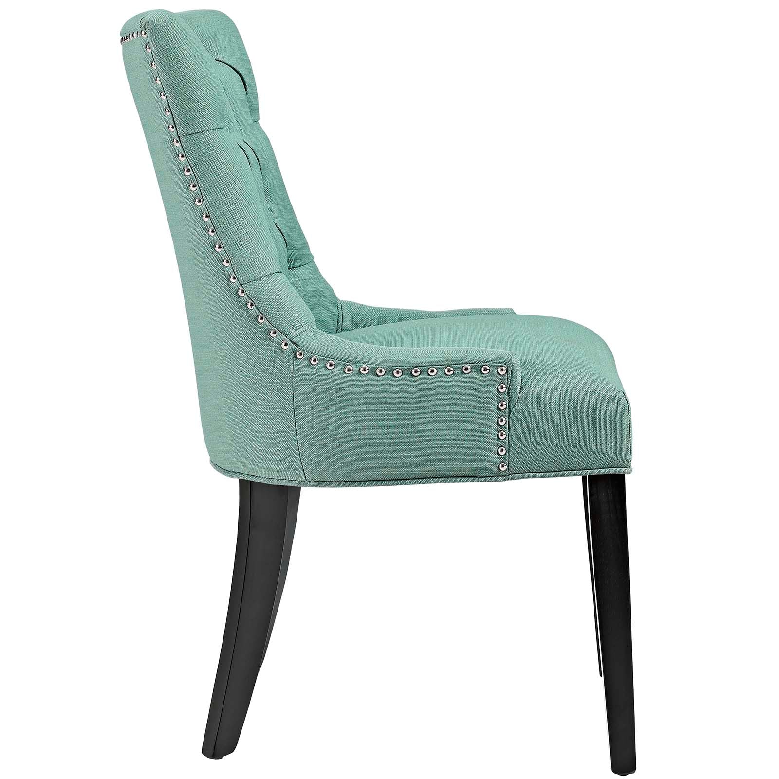 Modway Dining Chairs - Regent Tufted Fabric Dining Side Chair Laguna