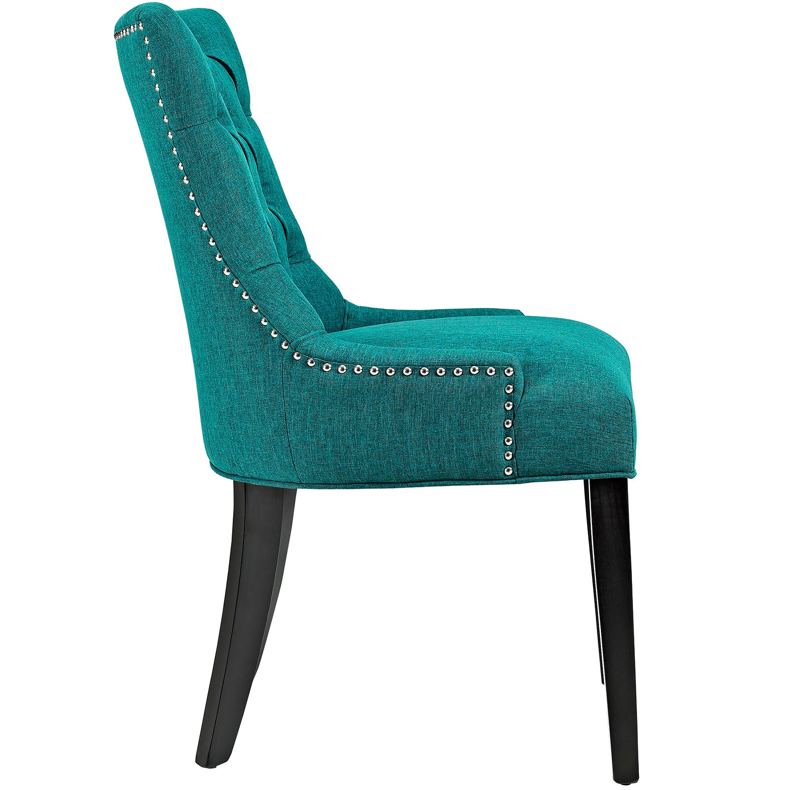 Modway Dining Chairs - Regent Tufted Fabric Dining Side Chair Teal