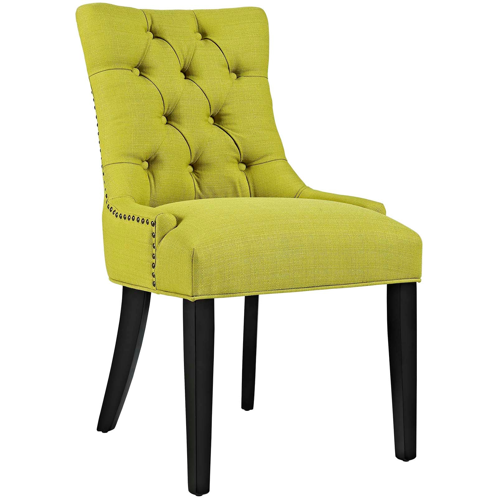 Modway Dining Chairs - Regent Tufted Fabric Dining Side Chair Wheatgrass