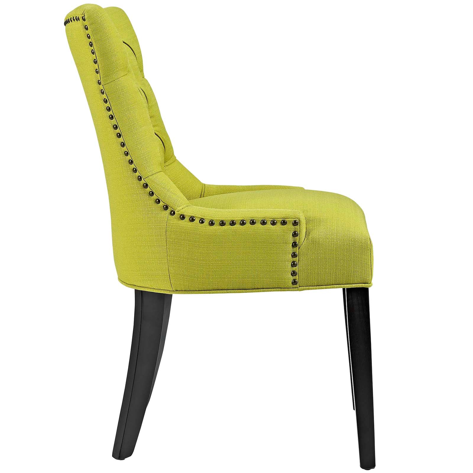 Modway Dining Chairs - Regent Tufted Fabric Dining Side Chair Wheatgrass