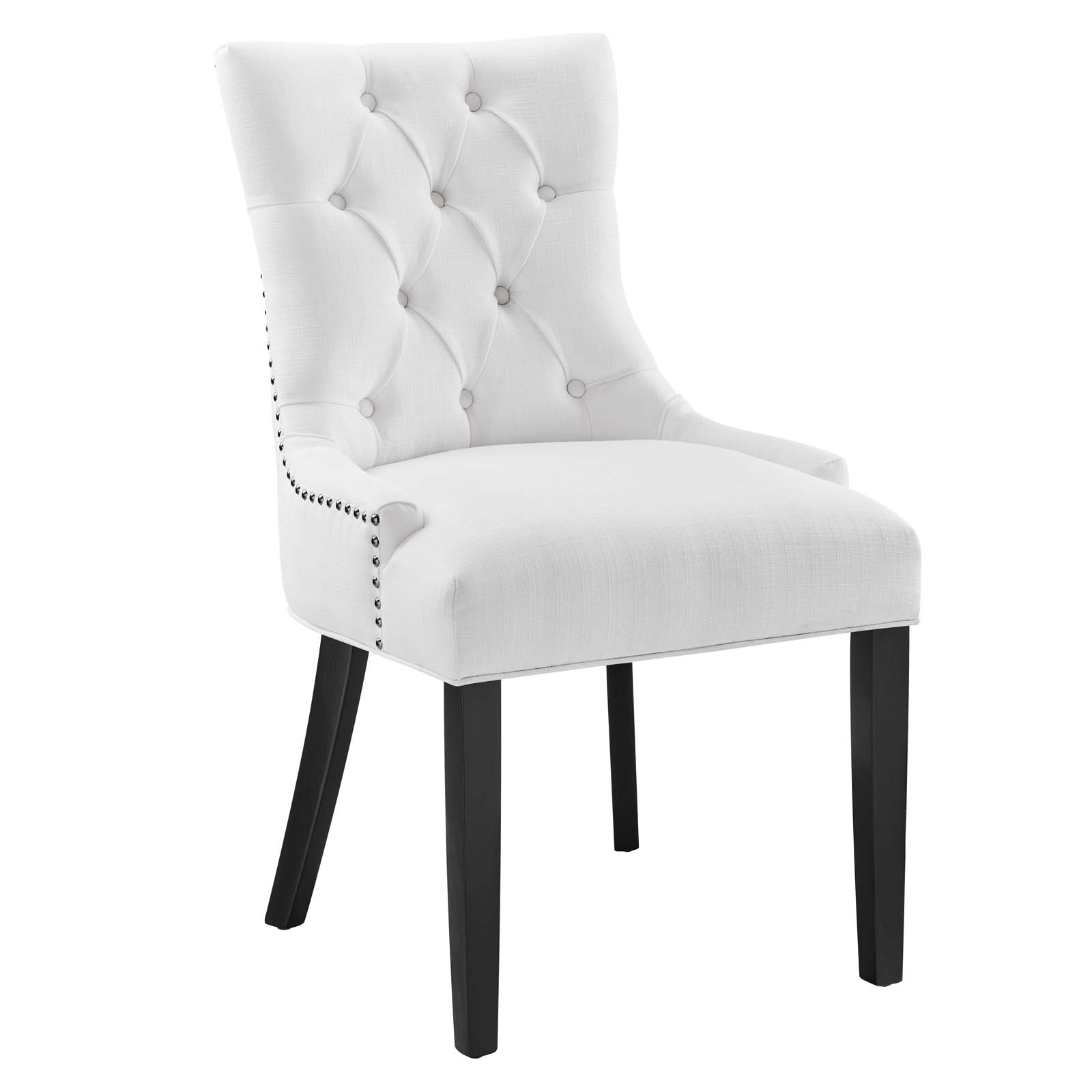 Modway Dining Chairs - Regent-Tufted-Fabric-Dining-Chair-White