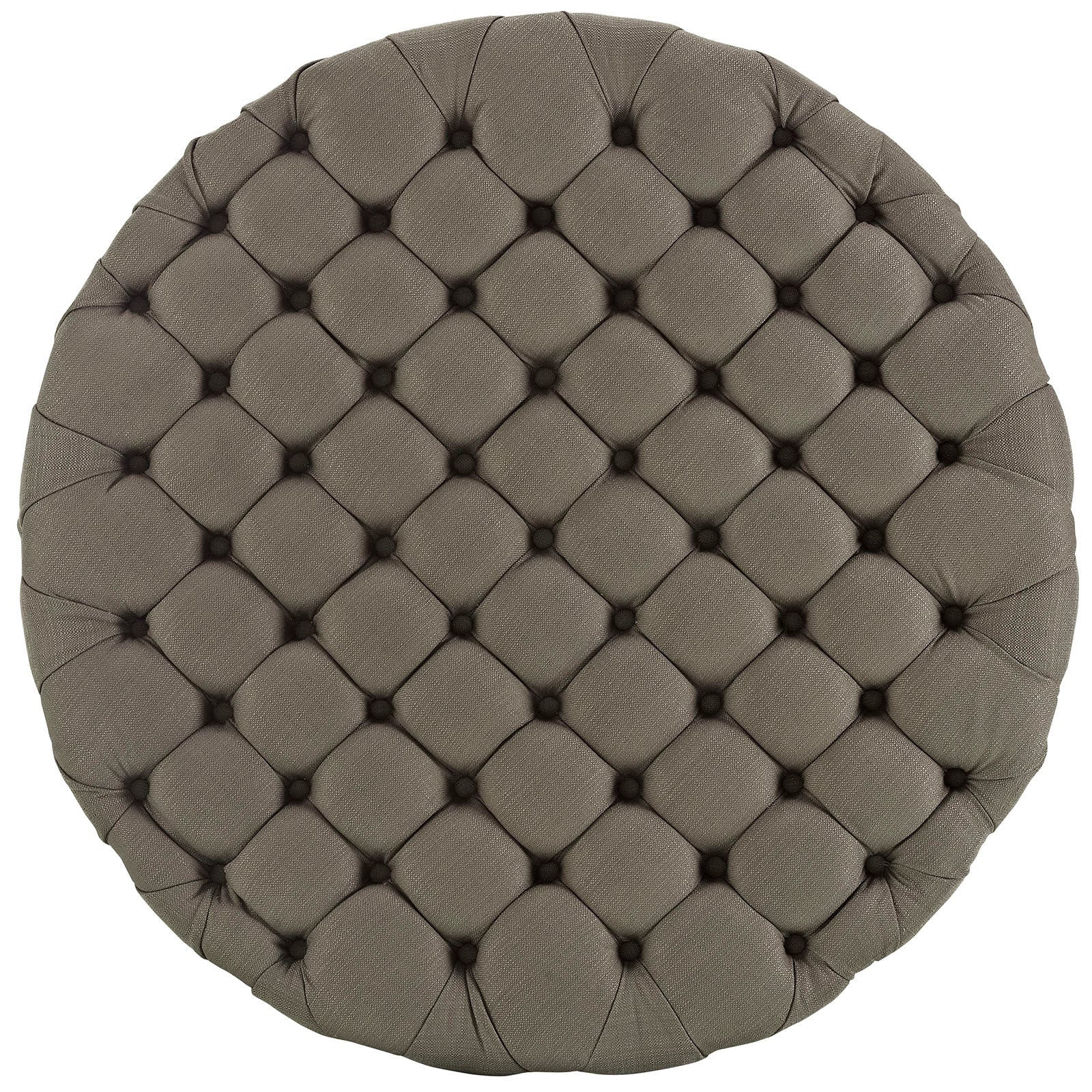 Modway Ottomans & Stools - Amour Upholstered Fabric Ottoman Granite