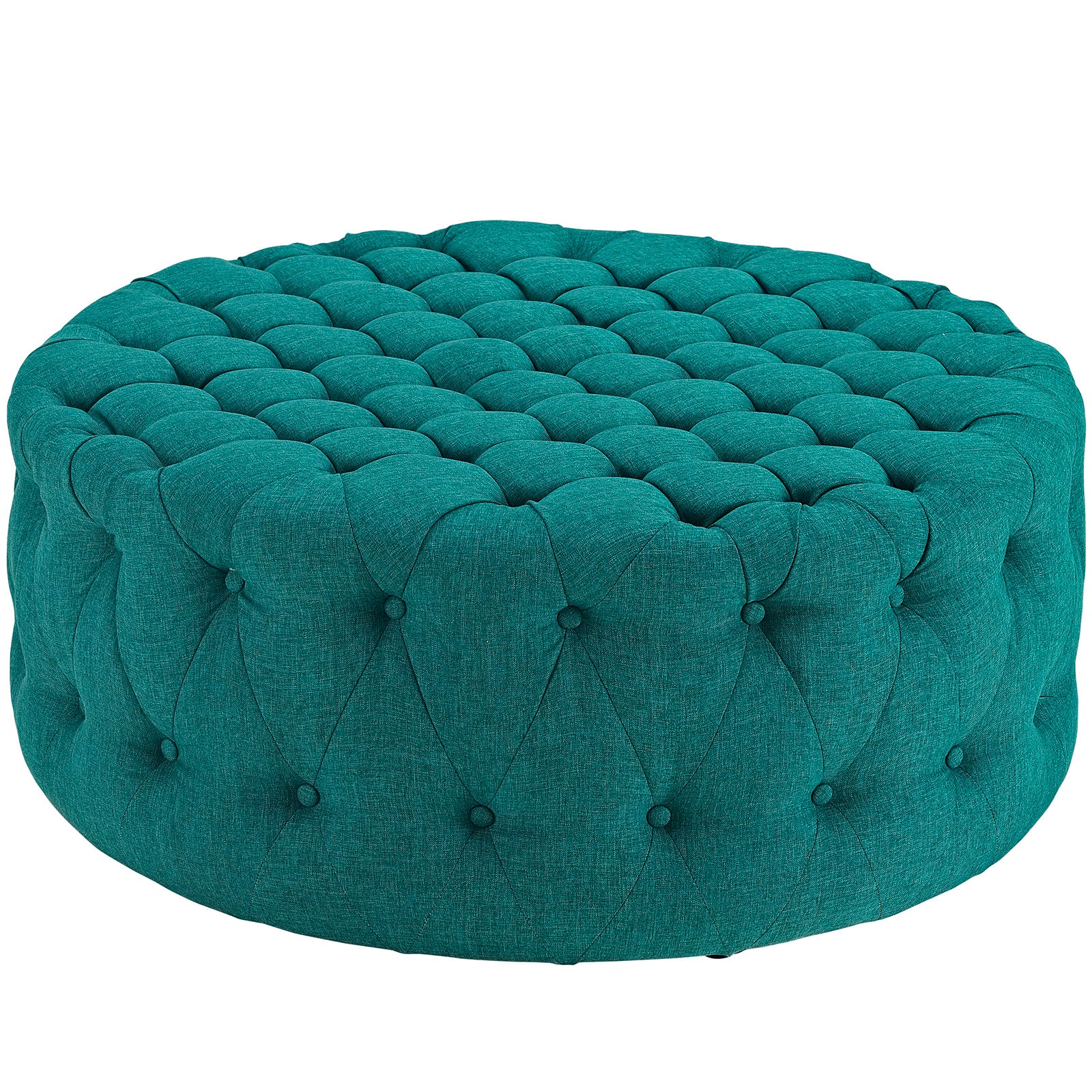 Modway Ottomans & Stools - Amour Upholstered Fabric Ottoman Teal