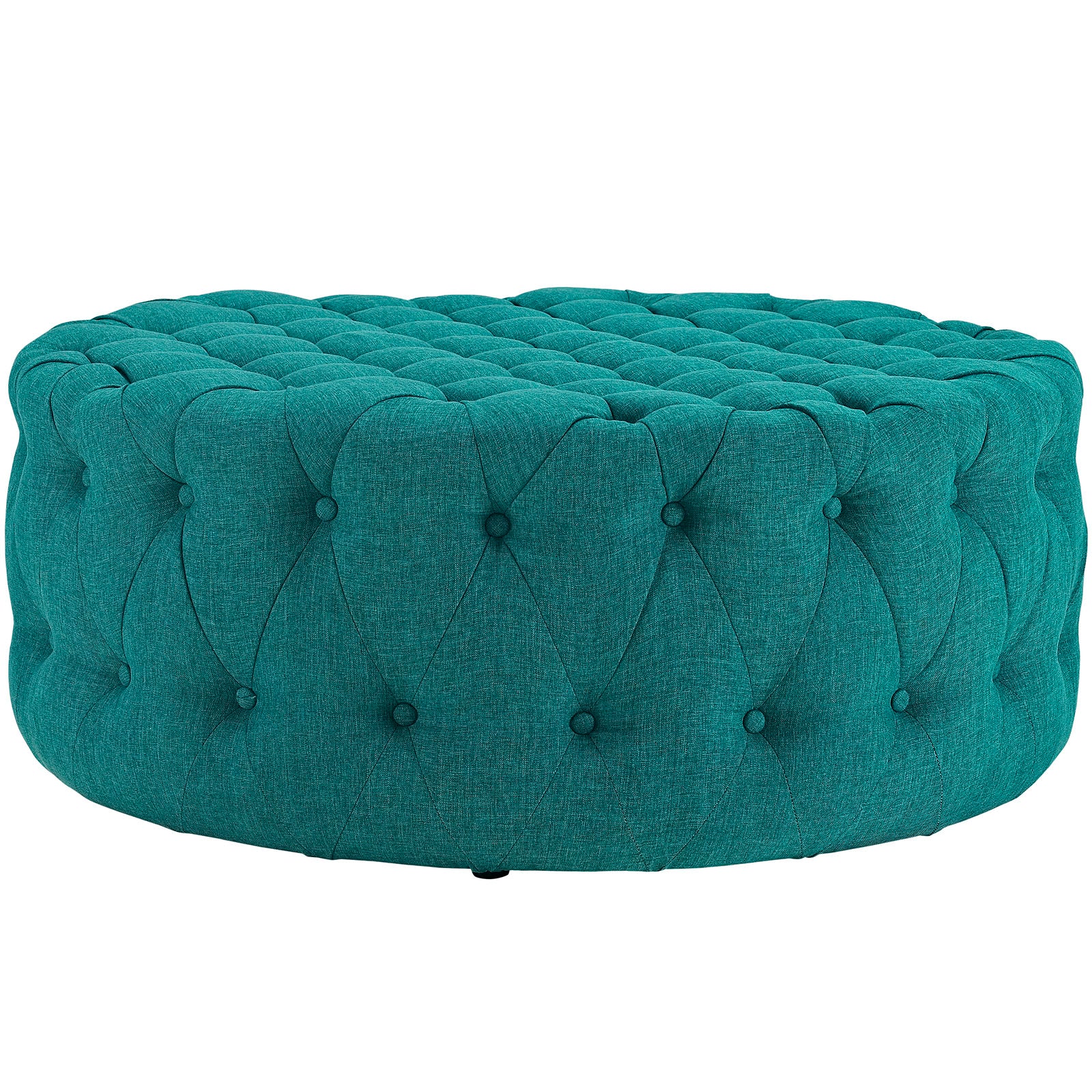 Modway Ottomans & Stools - Amour Upholstered Fabric Ottoman Teal