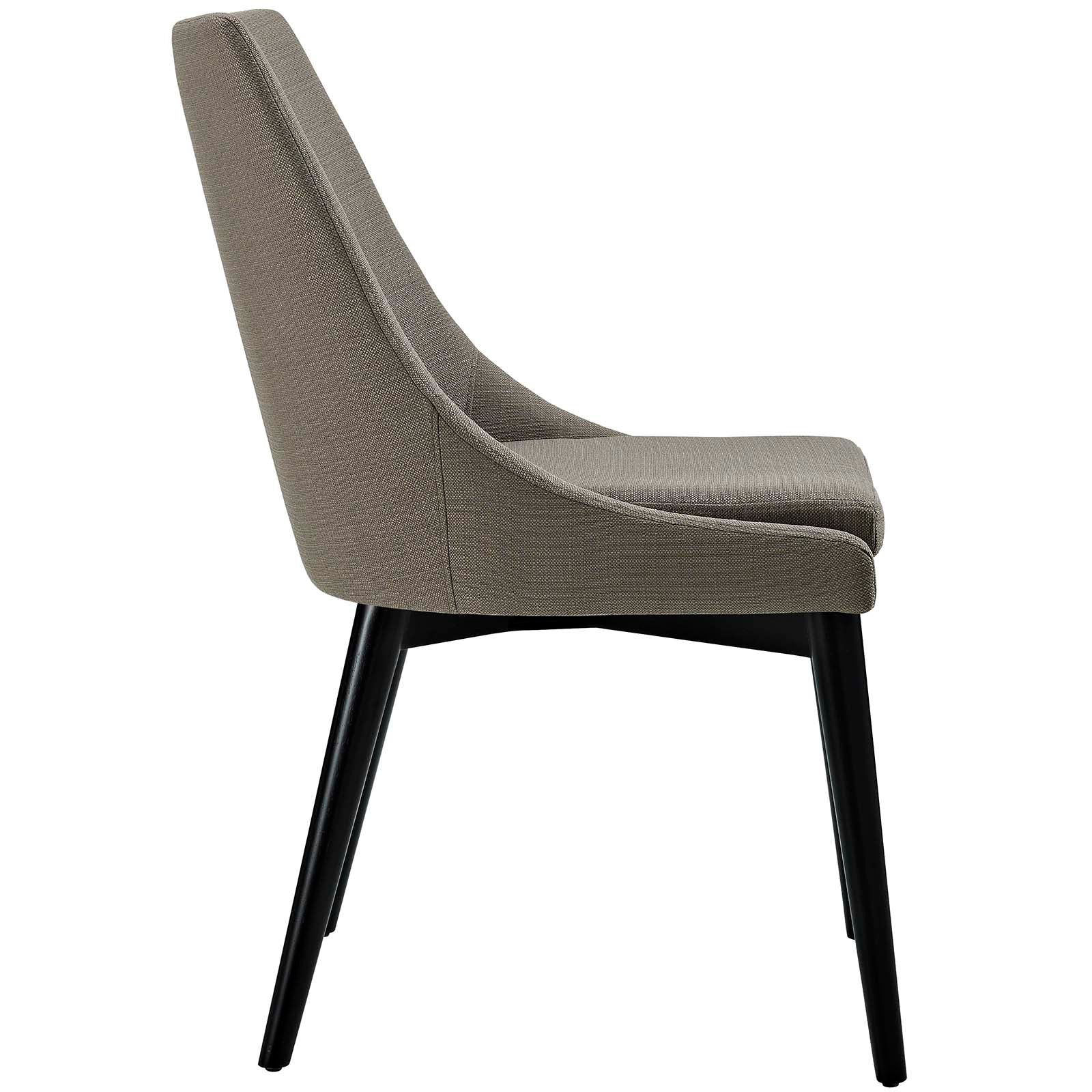 Modway Dining Chairs - Viscount Fabric Dining Chair Granite