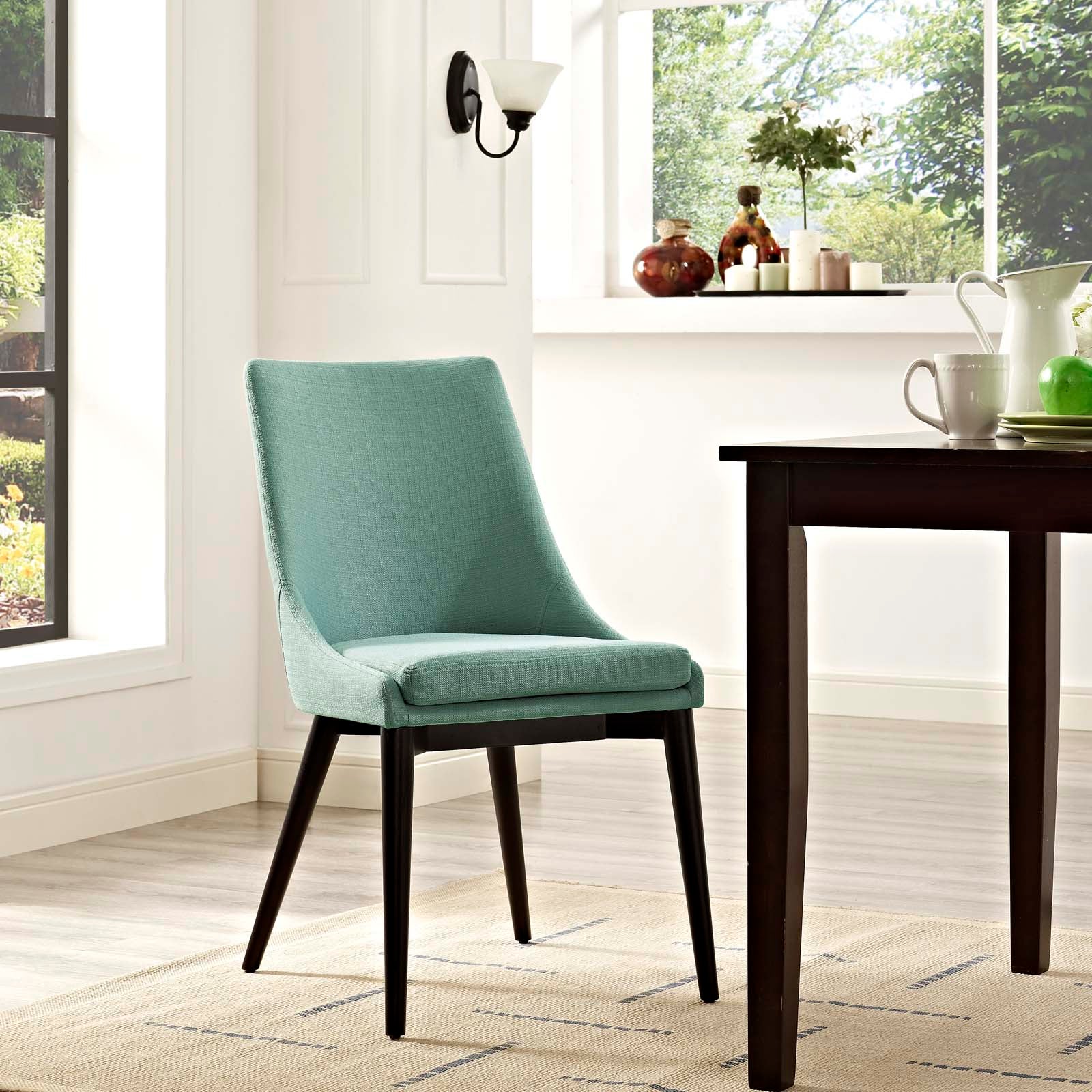 Modway Dining Chairs - Viscount Fabric Dining Chair Laguna