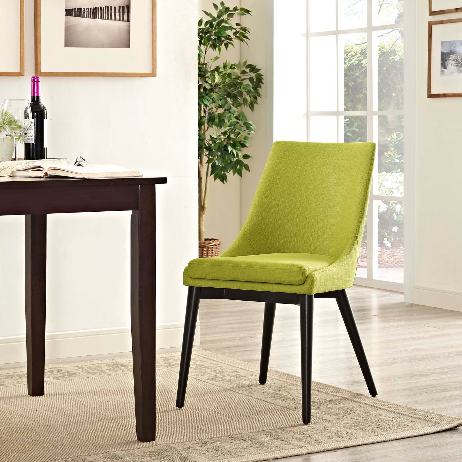Modway Dining Chairs - Viscount Fabric Dining Chair Wheatgrass