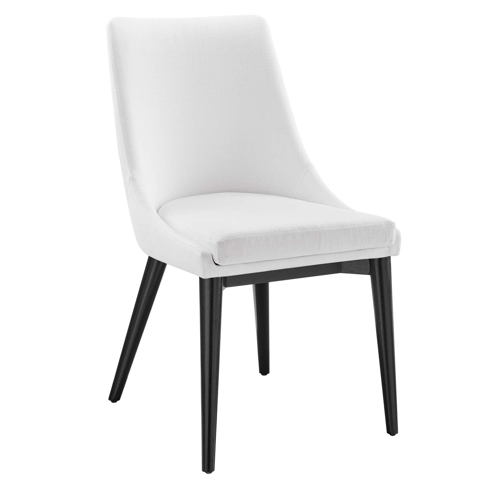 Modway Dining Chairs - Viscount-Fabric-Dining-Chair-White
