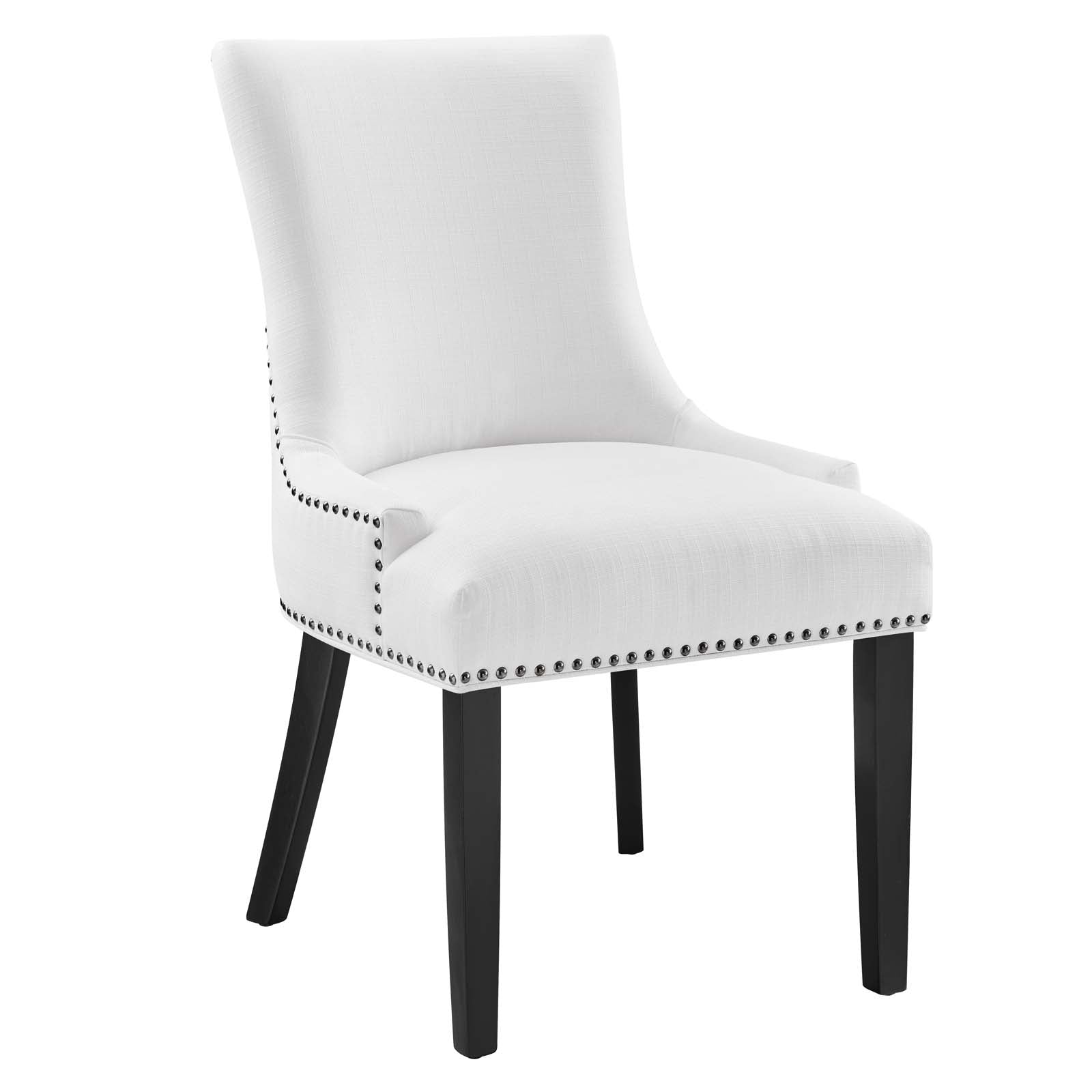 Modway Dining Chairs - Marquis-Fabric-Dining-Chair-White
