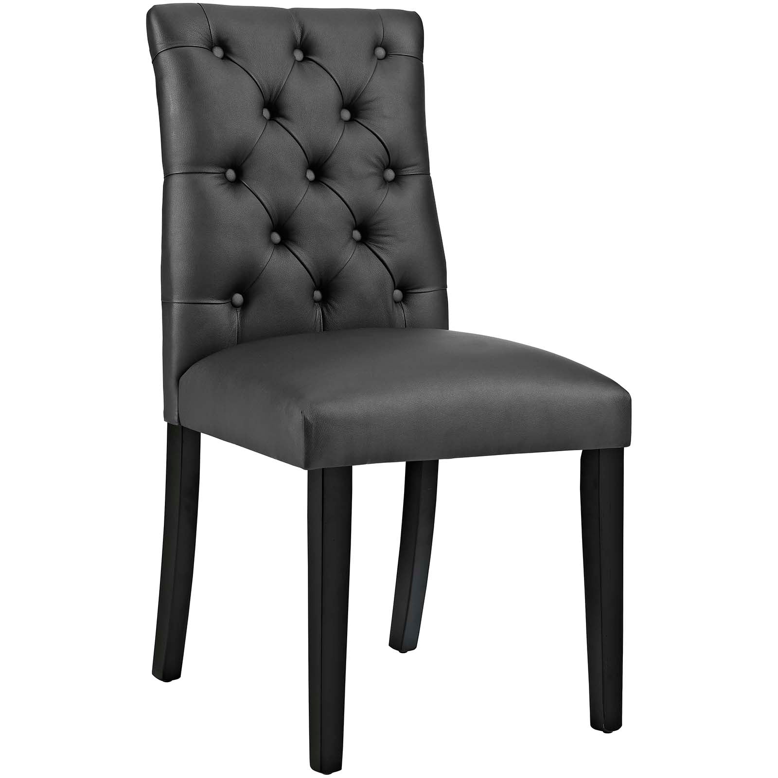 Modway Dining Chairs - Duchess Vinyl Dining Chair Black