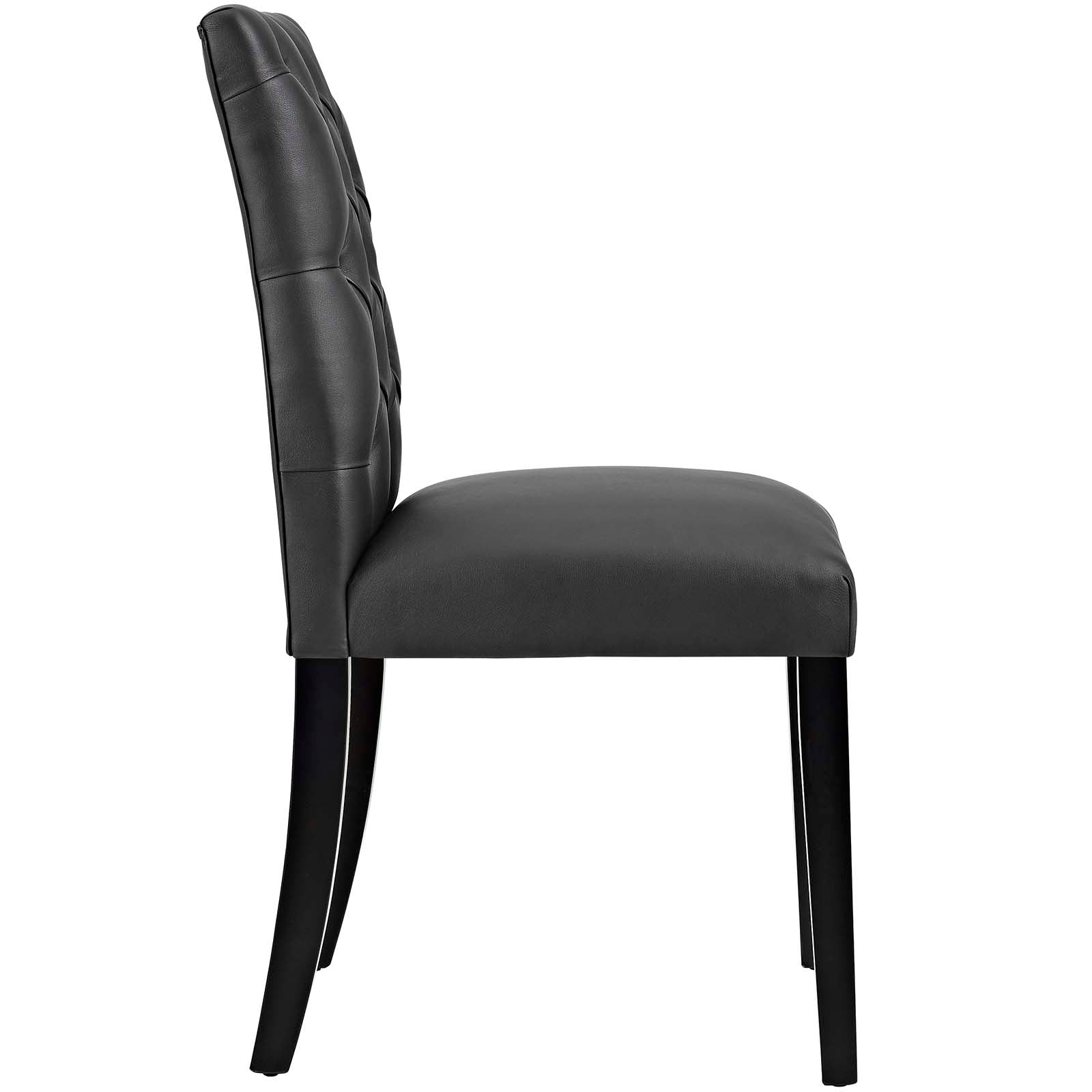 Modway Dining Chairs - Duchess Vinyl Dining Chair Black