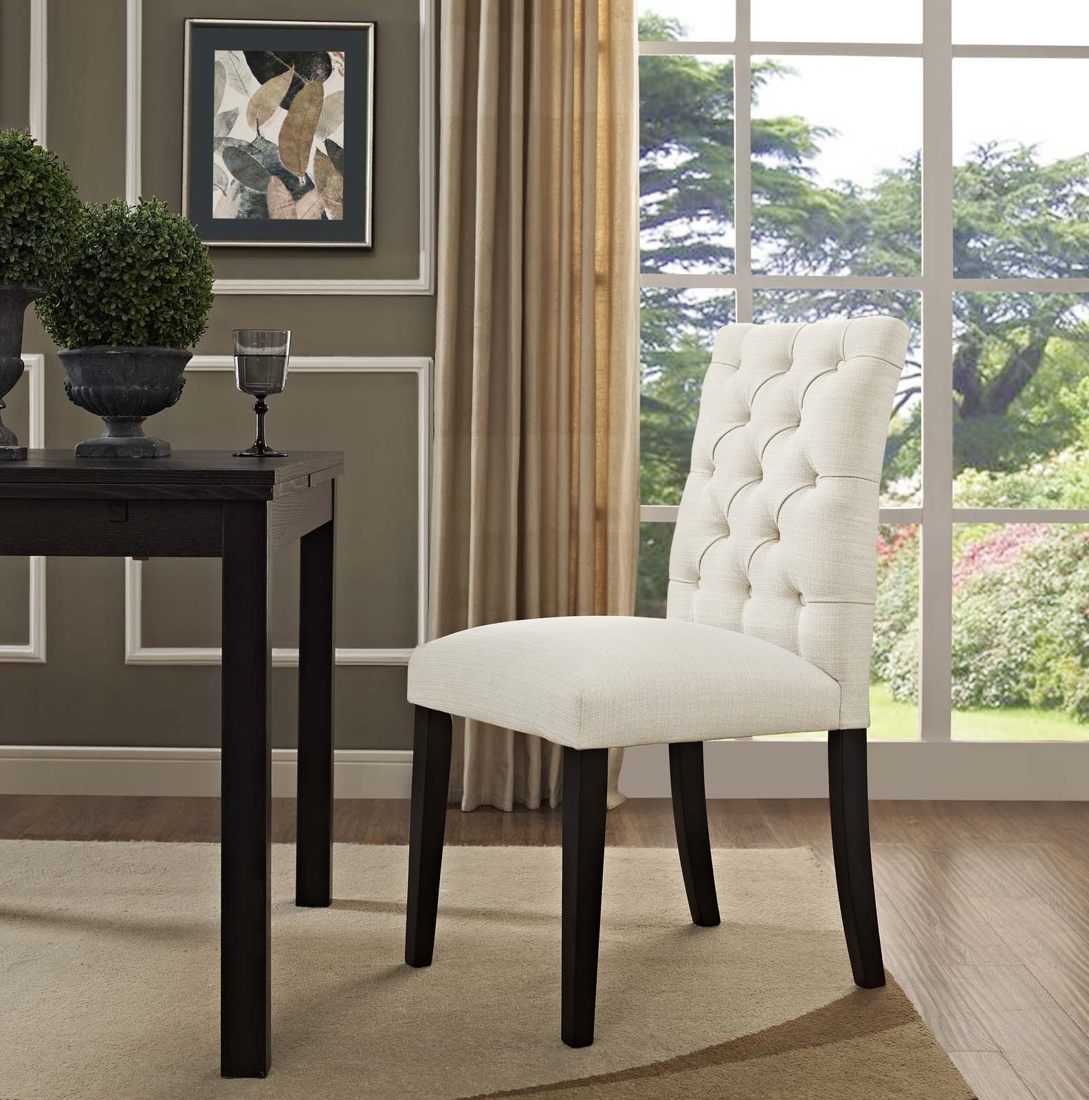 Modway Dining Chairs - Duchess Fabric Dining Chair Beige