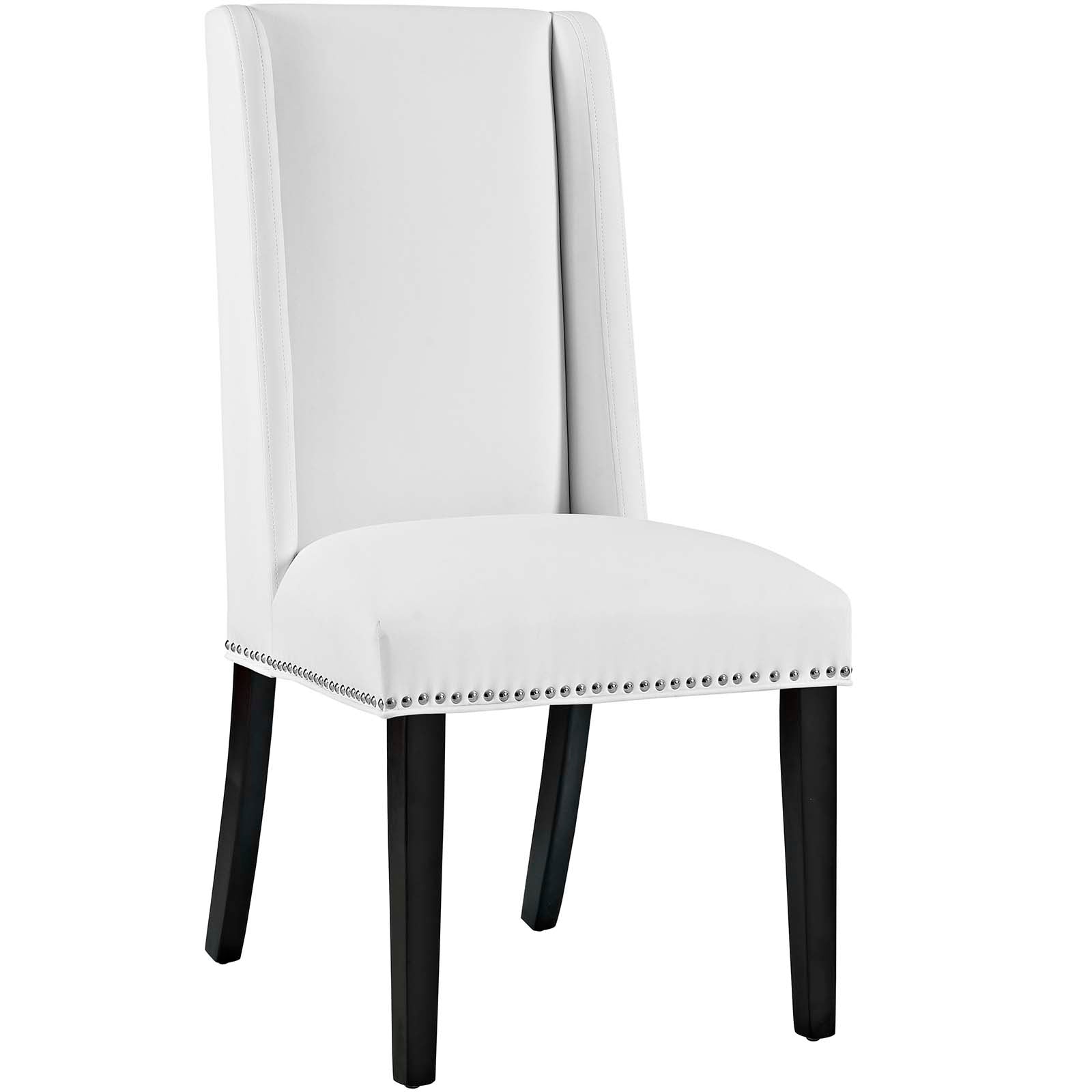 Modway Dining Chairs - Baron Vinyl Dining Chair White